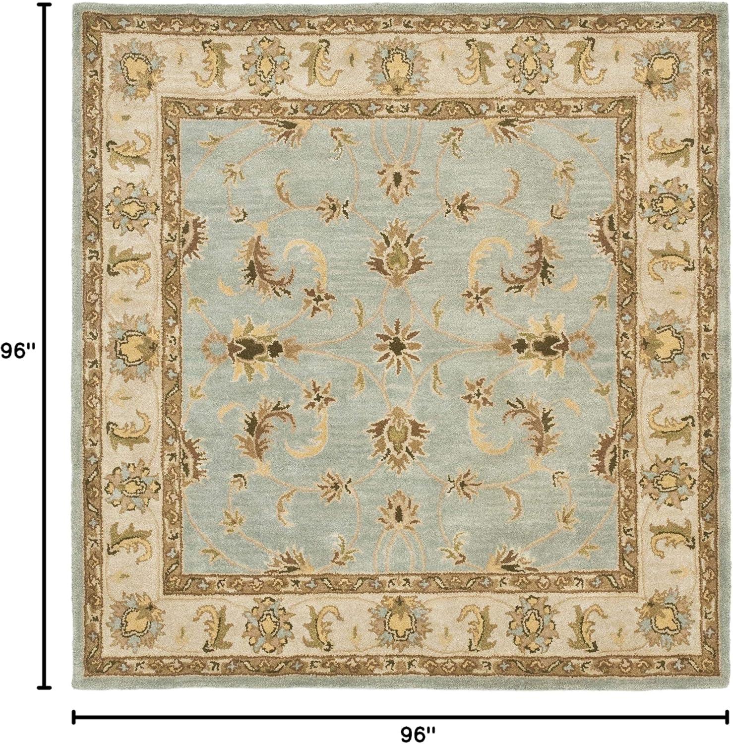 image:imageSAFAVIEH Heritage Collection Area Rug 5 x 8 Light Blue amp Beige Handmade Traditional Oriental Wool Ideal for High Traffic Areas in Living Room Bedroom HG913ALight BlueBeige