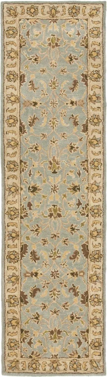 image:imageSAFAVIEH Heritage Collection Area Rug 5 x 8 Light Blue amp Beige Handmade Traditional Oriental Wool Ideal for High Traffic Areas in Living Room Bedroom HG913ALight BlueBeige