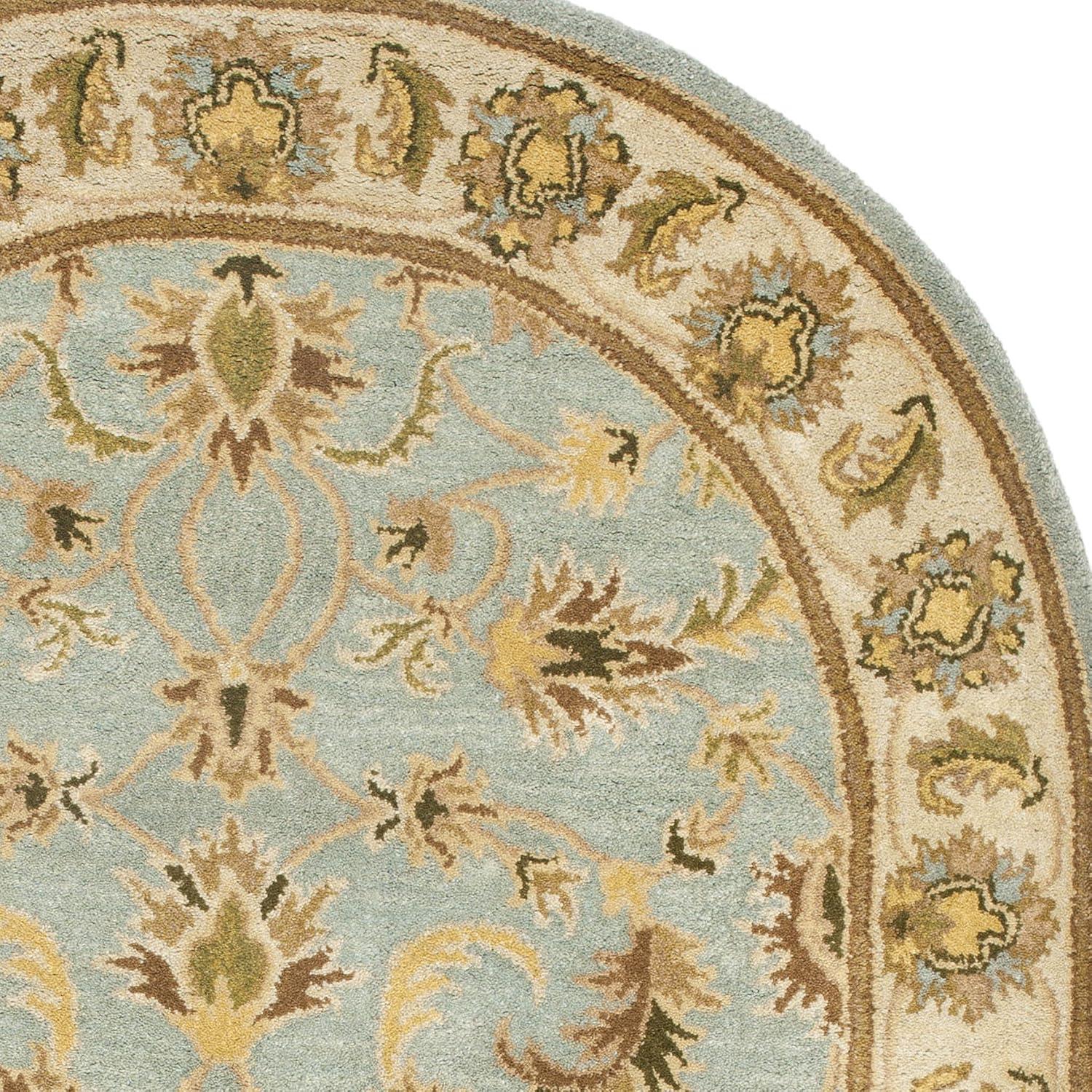 image:imageSAFAVIEH Heritage Collection Area Rug 5 x 8 Light Blue amp Beige Handmade Traditional Oriental Wool Ideal for High Traffic Areas in Living Room Bedroom HG913ALight BlueBeige