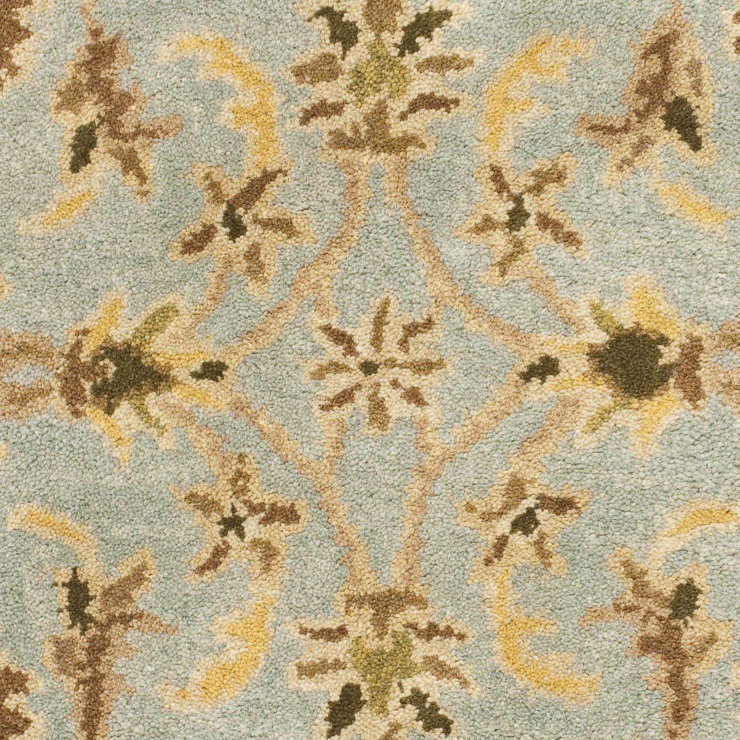 image:imageSAFAVIEH Heritage Collection Area Rug 5 x 8 Light Blue amp Beige Handmade Traditional Oriental Wool Ideal for High Traffic Areas in Living Room Bedroom HG913ALight BlueBeige