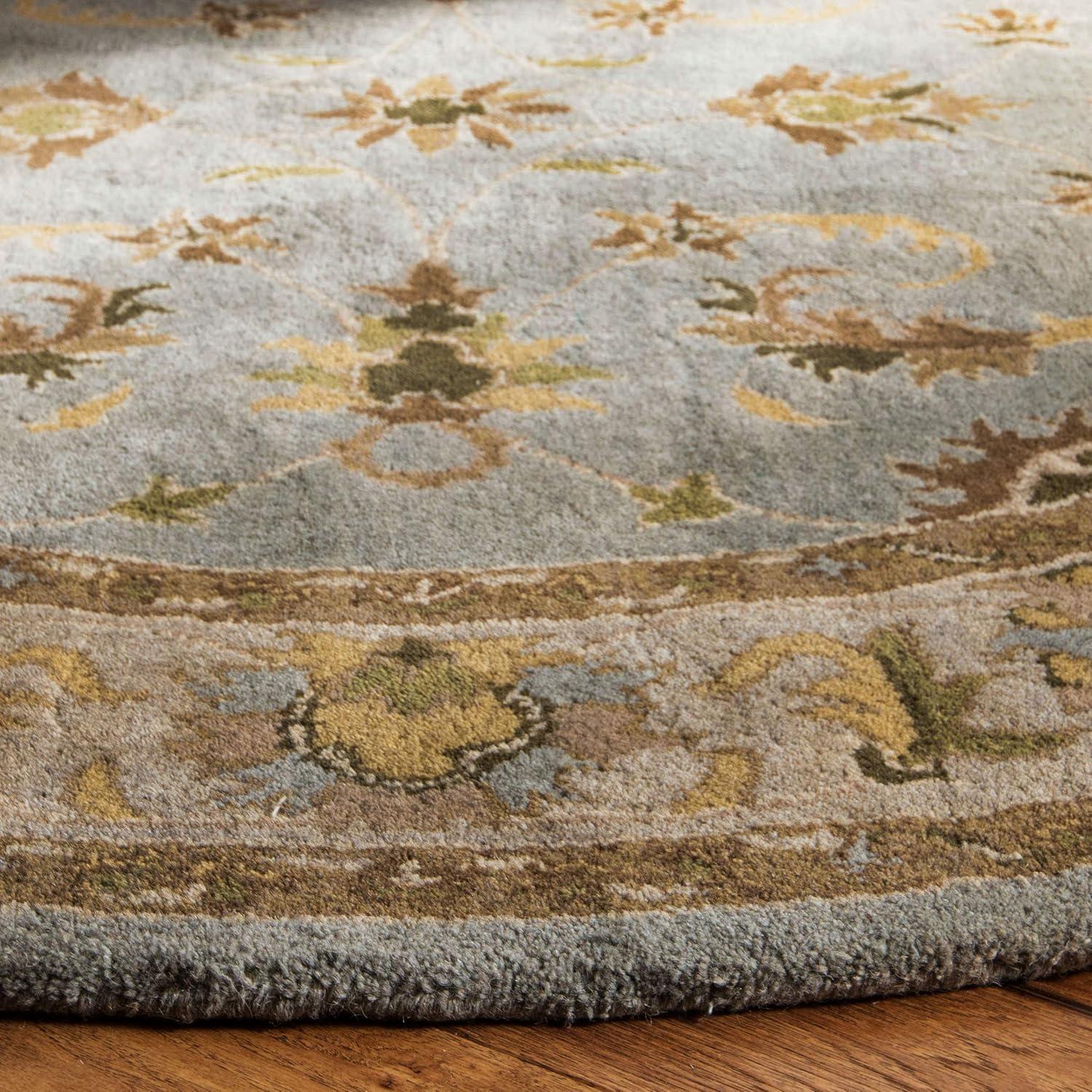 image:imageSAFAVIEH Heritage Collection Area Rug 5 x 8 Light Blue amp Beige Handmade Traditional Oriental Wool Ideal for High Traffic Areas in Living Room Bedroom HG913ALight BlueBeige