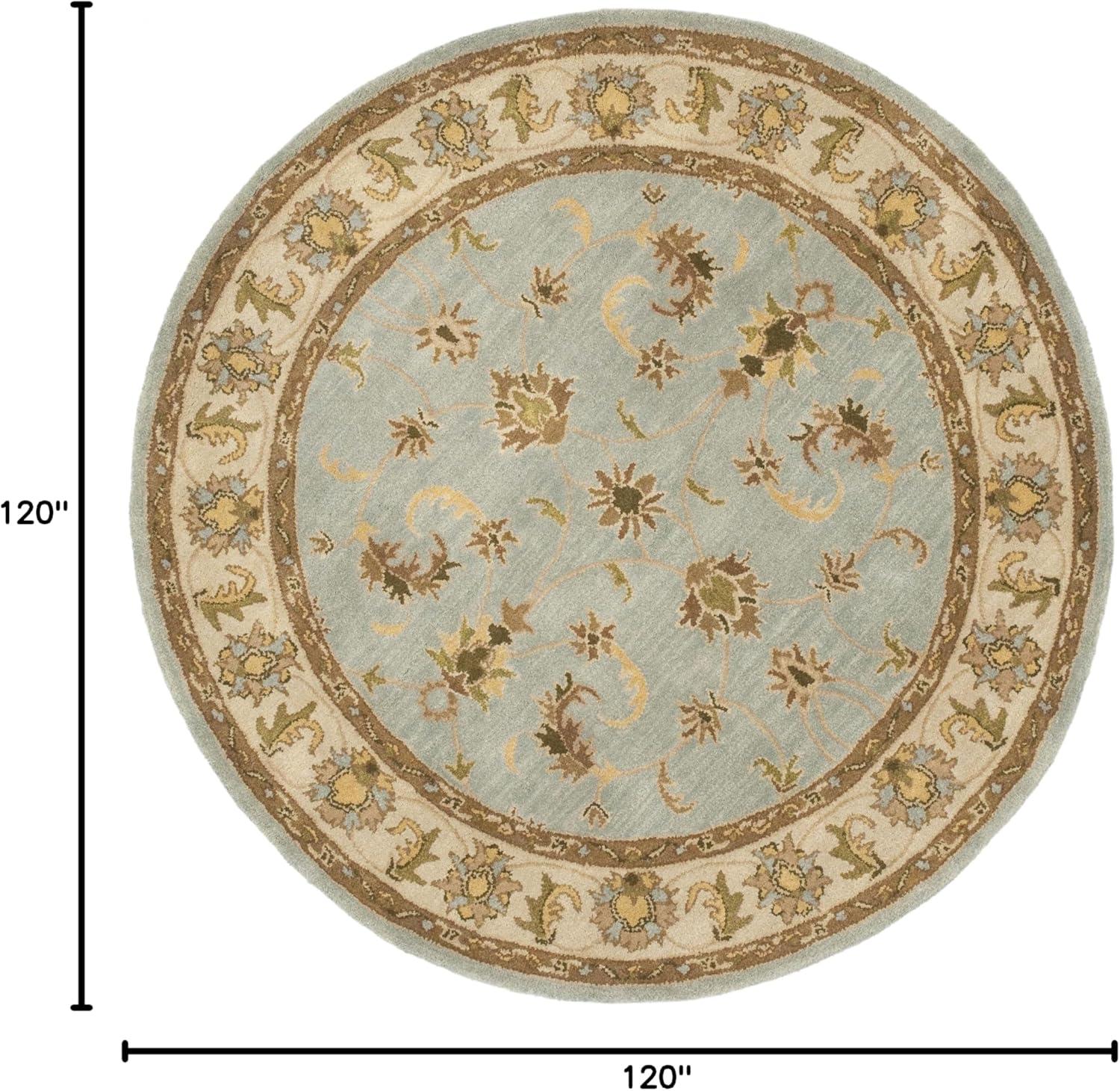 image:imageSAFAVIEH Heritage Collection Area Rug 5 x 8 Light Blue amp Beige Handmade Traditional Oriental Wool Ideal for High Traffic Areas in Living Room Bedroom HG913ALight BlueBeige