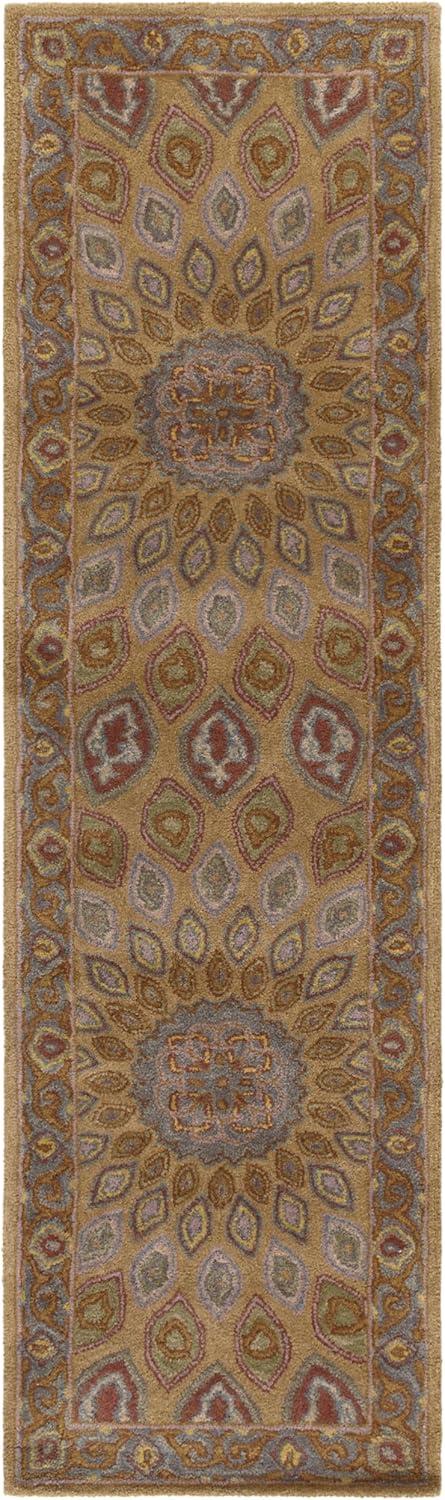 image:imageSAFAVIEH Heritage Collection Area Rug 5 x 8 Light Brown amp Grey Handmade Traditional Oriental Wool Ideal for High Traffic Areas in Living Room Bedroom HG914ALight BrownGrey