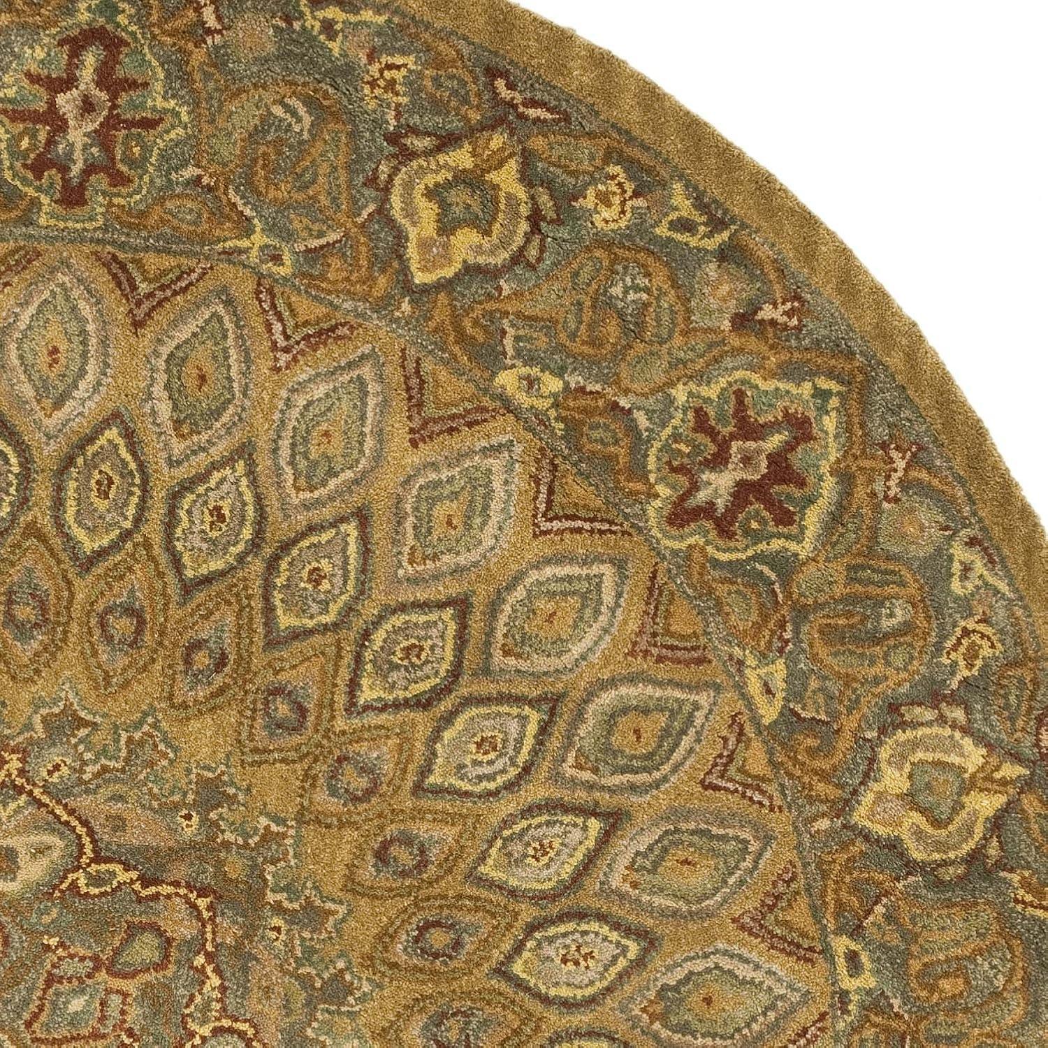 image:imageSAFAVIEH Heritage Collection Area Rug 5 x 8 Light Brown amp Grey Handmade Traditional Oriental Wool Ideal for High Traffic Areas in Living Room Bedroom HG914ALight BrownGrey