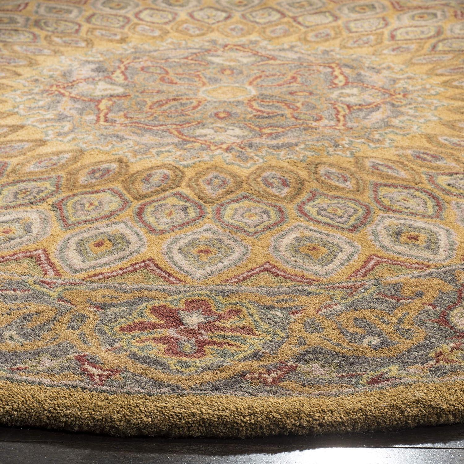 image:imageSAFAVIEH Heritage Collection Area Rug 5 x 8 Light Brown amp Grey Handmade Traditional Oriental Wool Ideal for High Traffic Areas in Living Room Bedroom HG914ALight BrownGrey