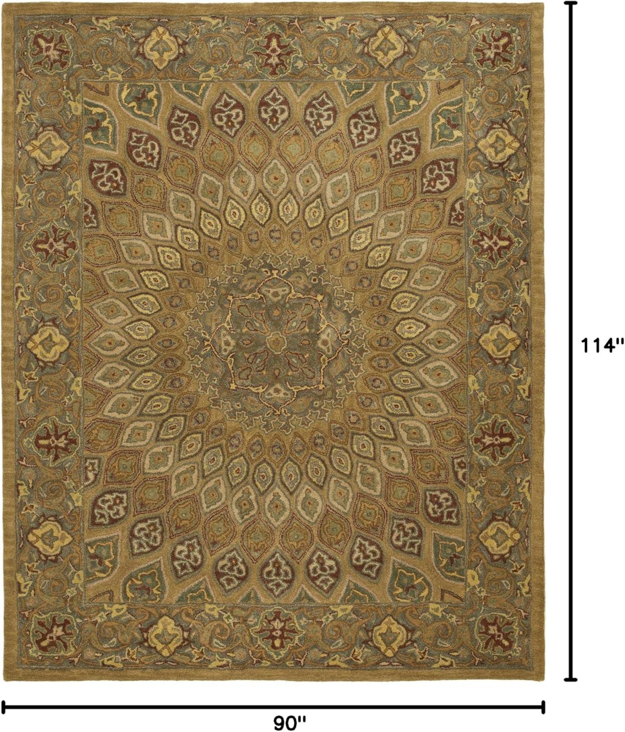 image:imageSAFAVIEH Heritage Collection Area Rug 5 x 8 Light Brown amp Grey Handmade Traditional Oriental Wool Ideal for High Traffic Areas in Living Room Bedroom HG914ALight BrownGrey