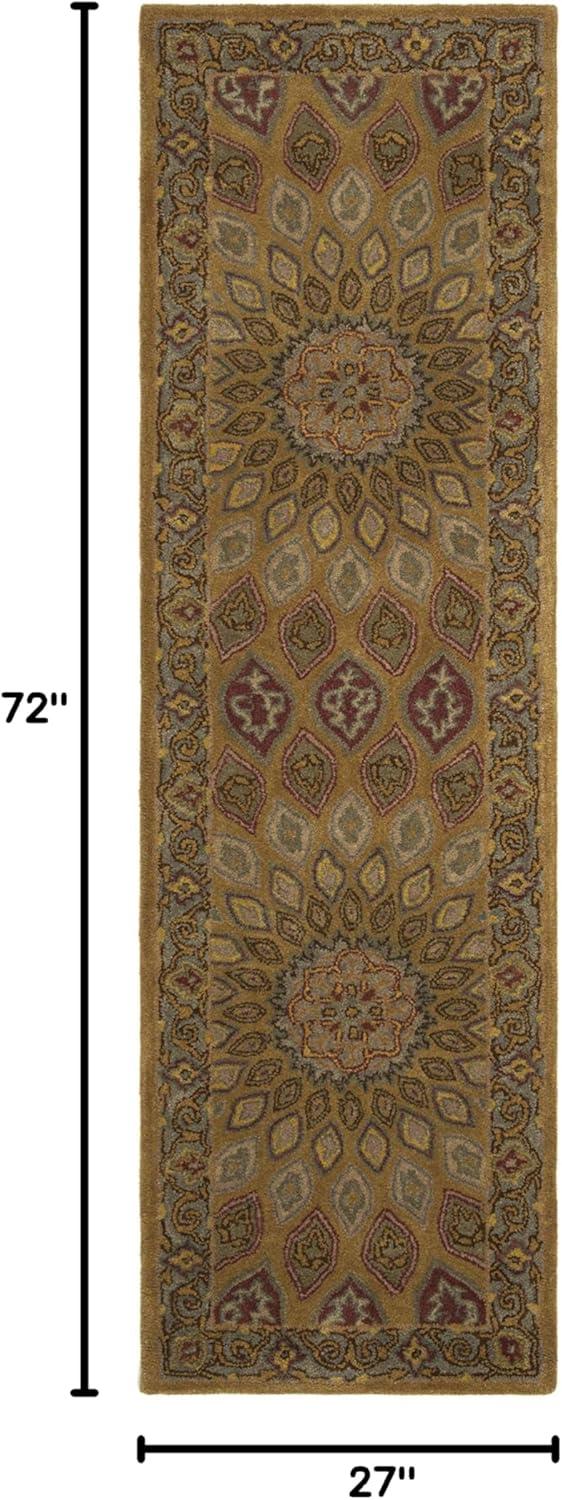 image:imageSAFAVIEH Heritage Collection Area Rug 5 x 8 Light Brown amp Grey Handmade Traditional Oriental Wool Ideal for High Traffic Areas in Living Room Bedroom HG914ALight BrownGrey