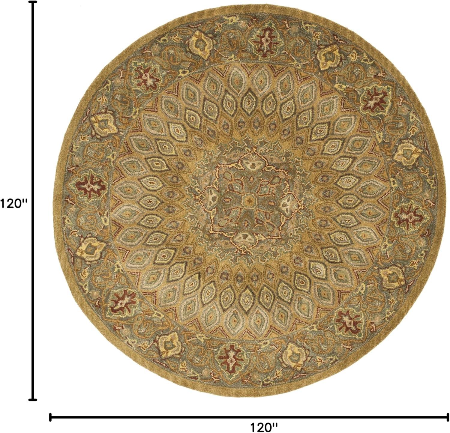 image:imageSAFAVIEH Heritage Collection Area Rug 5 x 8 Light Brown amp Grey Handmade Traditional Oriental Wool Ideal for High Traffic Areas in Living Room Bedroom HG914ALight BrownGrey