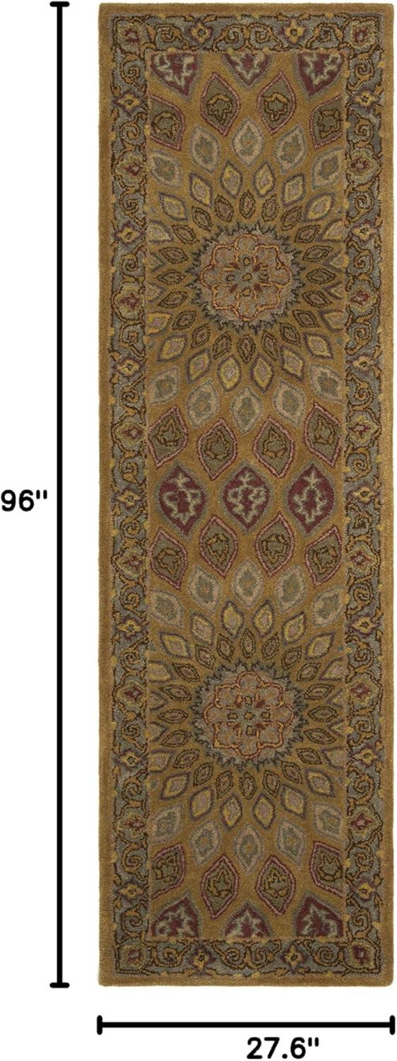 image:imageSAFAVIEH Heritage Collection Area Rug 5 x 8 Light Brown amp Grey Handmade Traditional Oriental Wool Ideal for High Traffic Areas in Living Room Bedroom HG914ALight BrownGrey