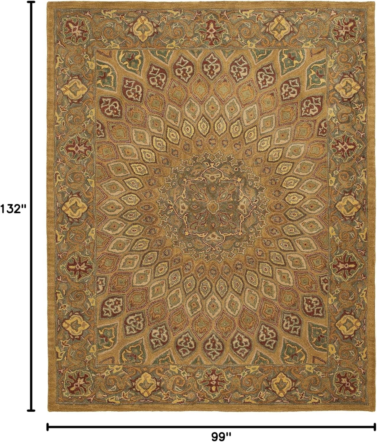 image:imageSAFAVIEH Heritage Collection Area Rug 5 x 8 Light Brown amp Grey Handmade Traditional Oriental Wool Ideal for High Traffic Areas in Living Room Bedroom HG914ALight BrownGrey