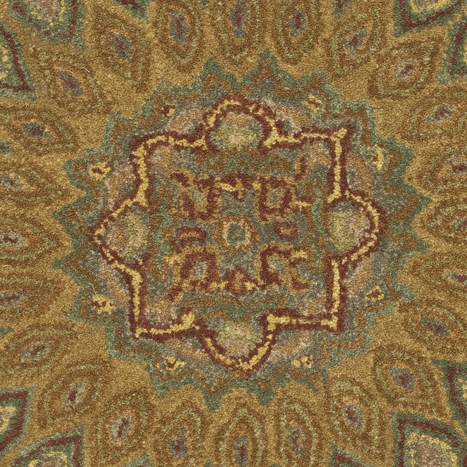 image:imageSAFAVIEH Heritage Collection Area Rug 5 x 8 Light Brown amp Grey Handmade Traditional Oriental Wool Ideal for High Traffic Areas in Living Room Bedroom HG914ALight BrownGrey