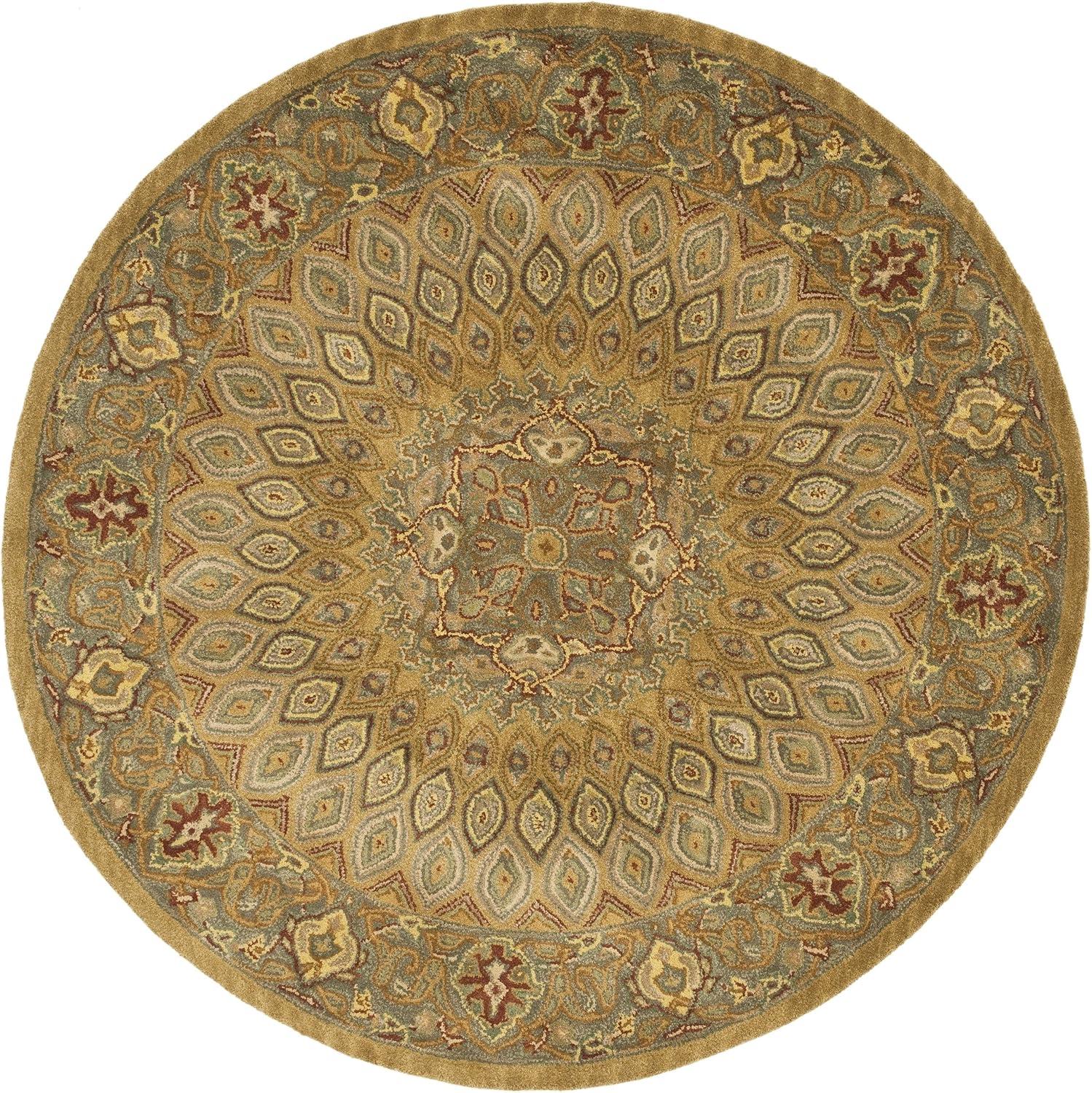 image:imageSAFAVIEH Heritage Collection Area Rug 5 x 8 Light Brown amp Grey Handmade Traditional Oriental Wool Ideal for High Traffic Areas in Living Room Bedroom HG914ALight BrownGrey
