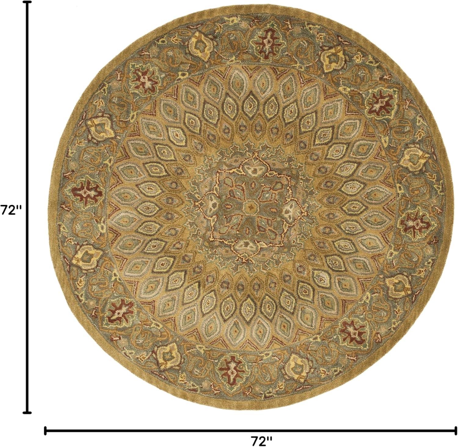 image:imageSAFAVIEH Heritage Collection Area Rug 5 x 8 Light Brown amp Grey Handmade Traditional Oriental Wool Ideal for High Traffic Areas in Living Room Bedroom HG914ALight BrownGrey