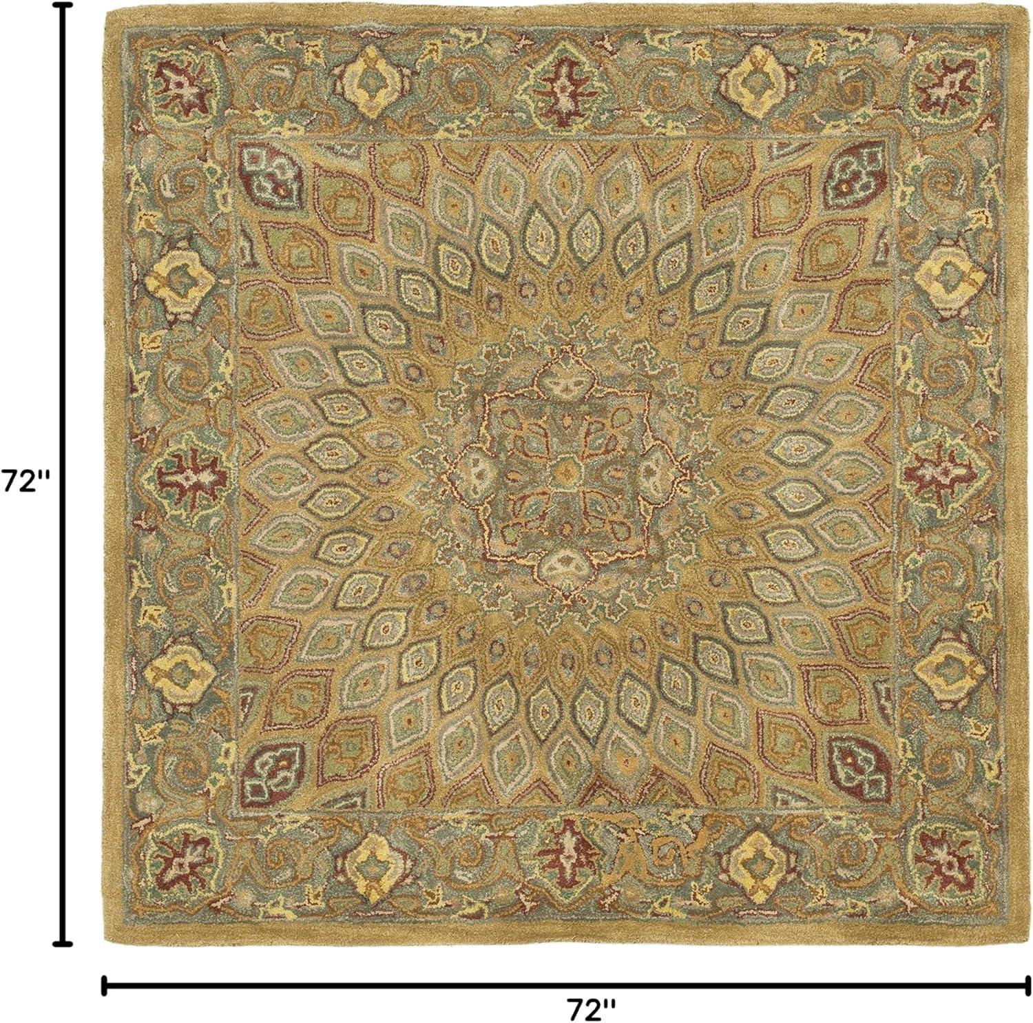 image:imageSAFAVIEH Heritage Collection Area Rug 5 x 8 Light Brown amp Grey Handmade Traditional Oriental Wool Ideal for High Traffic Areas in Living Room Bedroom HG914ALight BrownGrey