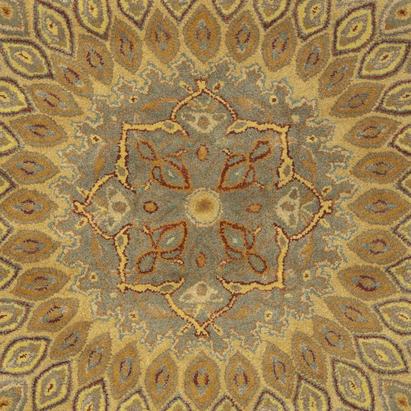 image:imageSAFAVIEH Heritage Collection Area Rug 5 x 8 Light Brown amp Grey Handmade Traditional Oriental Wool Ideal for High Traffic Areas in Living Room Bedroom HG914ALight BrownGrey