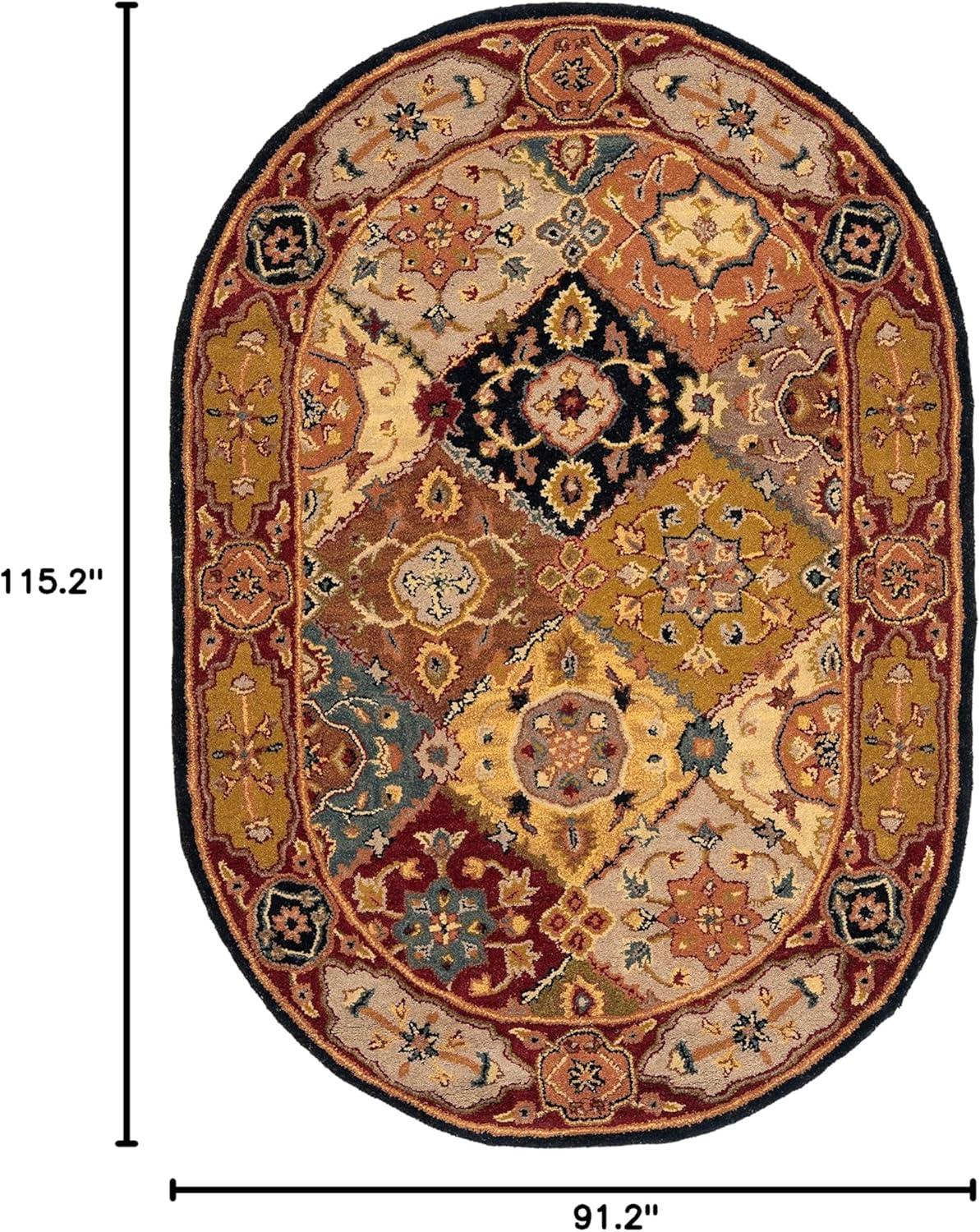 image:imageSAFAVIEH Heritage Collection Area Rug 83 x 11 Multi Handmade Traditional Oriental Wool Ideal for High Traffic Areas in Living Room Bedroom HG512AMultiRed