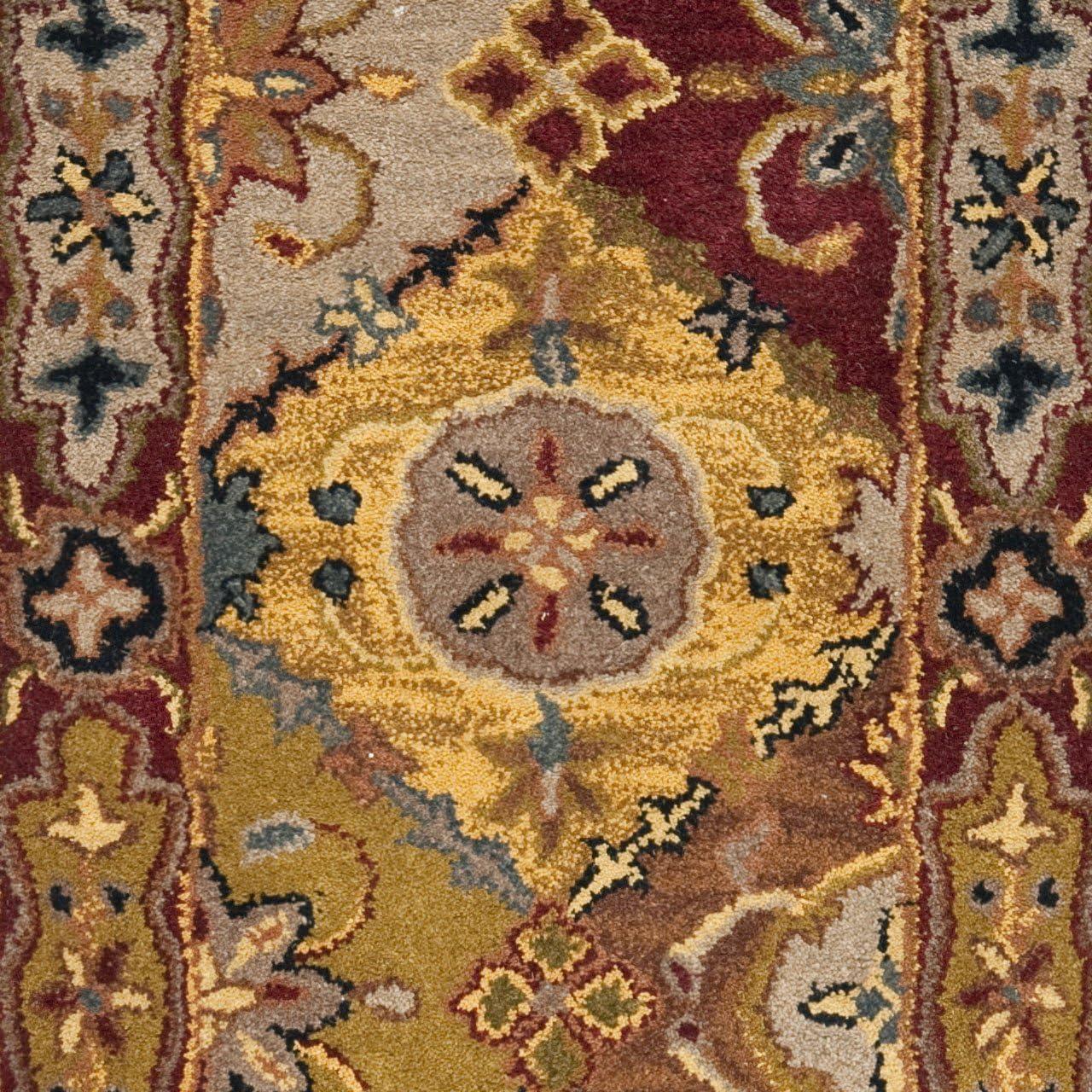 image:imageSAFAVIEH Heritage Collection Area Rug 83 x 11 Multi Handmade Traditional Oriental Wool Ideal for High Traffic Areas in Living Room Bedroom HG512AMultiRed