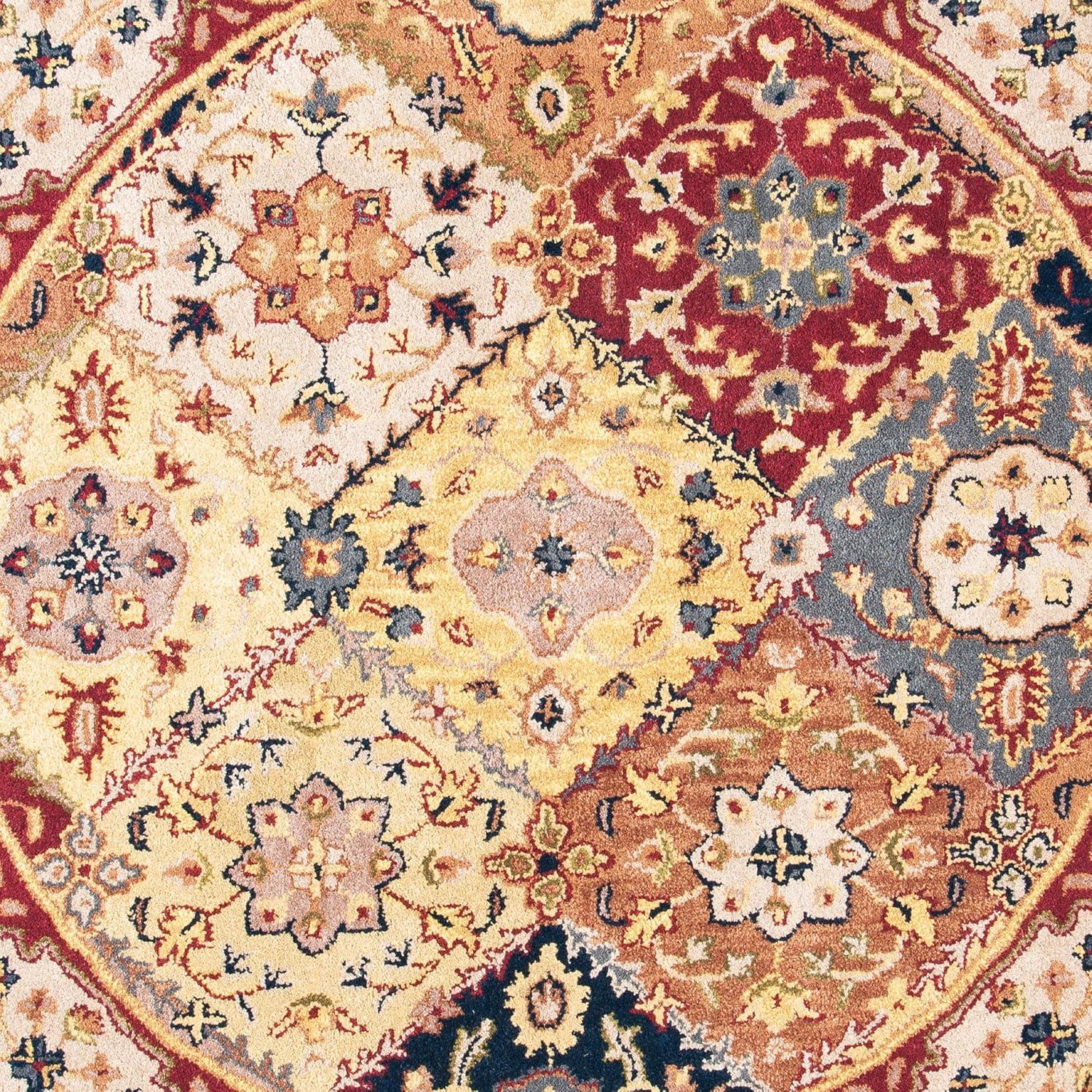 image:imageSAFAVIEH Heritage Collection Area Rug 83 x 11 Multi Handmade Traditional Oriental Wool Ideal for High Traffic Areas in Living Room Bedroom HG512AMultiRed