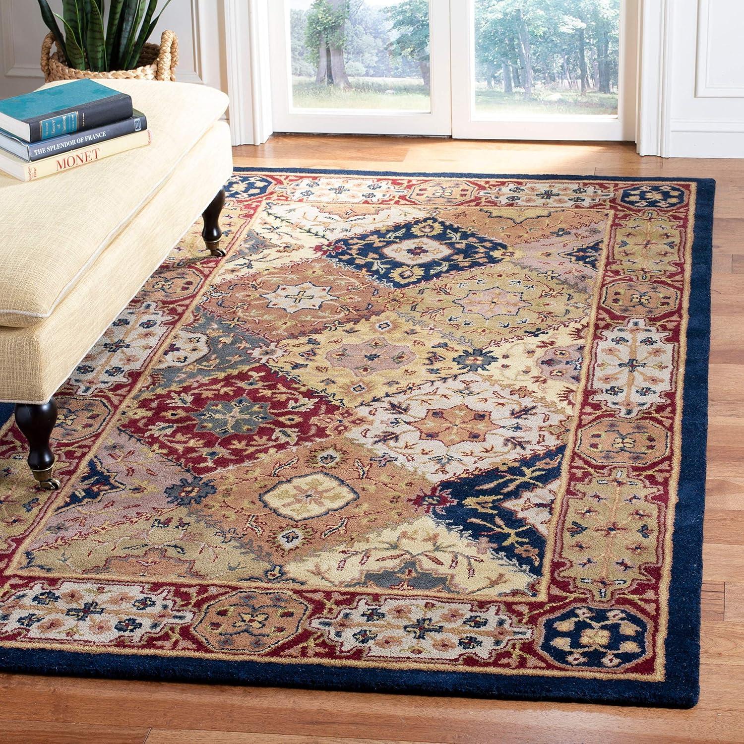 image:imageSAFAVIEH Heritage Collection Area Rug 83 x 11 Multi Handmade Traditional Oriental Wool Ideal for High Traffic Areas in Living Room Bedroom HG512AMultiRed