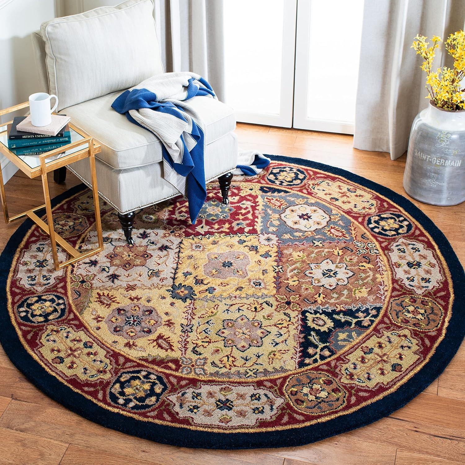 image:imageSAFAVIEH Heritage Collection Area Rug 83 x 11 Multi Handmade Traditional Oriental Wool Ideal for High Traffic Areas in Living Room Bedroom HG512AMultiRed