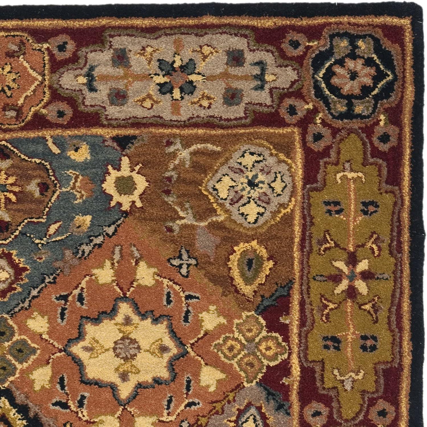 image:imageSAFAVIEH Heritage Collection Area Rug 83 x 11 Multi Handmade Traditional Oriental Wool Ideal for High Traffic Areas in Living Room Bedroom HG512AMultiRed