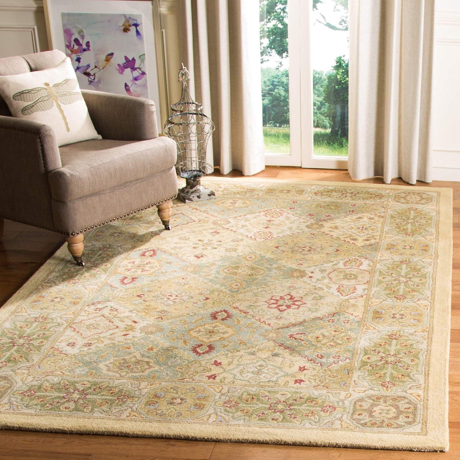 image:imageSAFAVIEH Heritage Collection Area Rug 83 x 11 Multi Handmade Traditional Oriental Wool Ideal for High Traffic Areas in Living Room Bedroom HG512AMultiRed