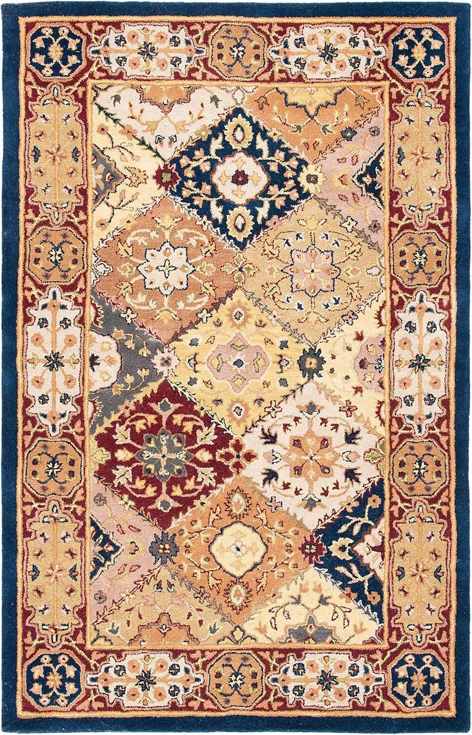 image:imageSAFAVIEH Heritage Collection Area Rug 83 x 11 Multi Handmade Traditional Oriental Wool Ideal for High Traffic Areas in Living Room Bedroom HG512AMultiRed