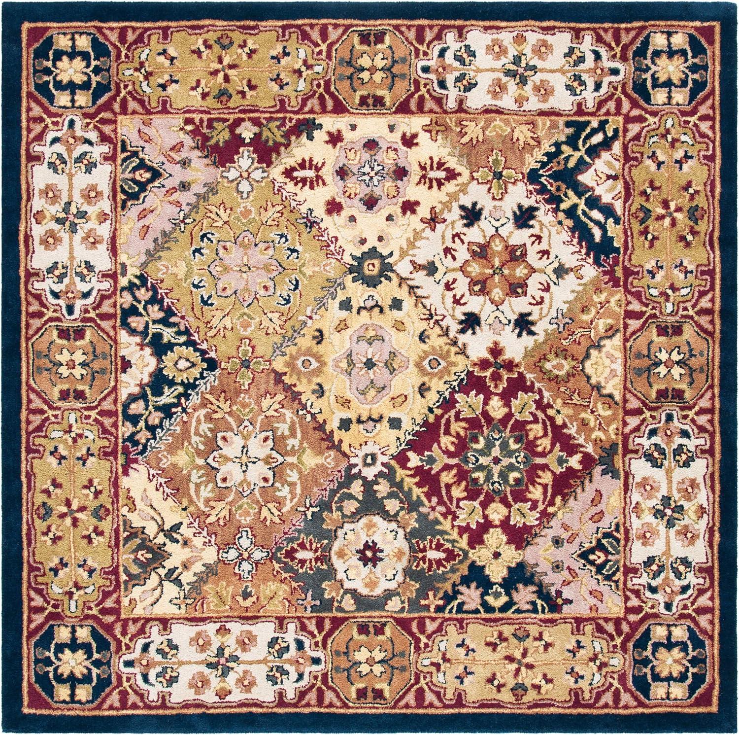 image:imageSAFAVIEH Heritage Collection Area Rug 83 x 11 Multi Handmade Traditional Oriental Wool Ideal for High Traffic Areas in Living Room Bedroom HG512AMultiRed