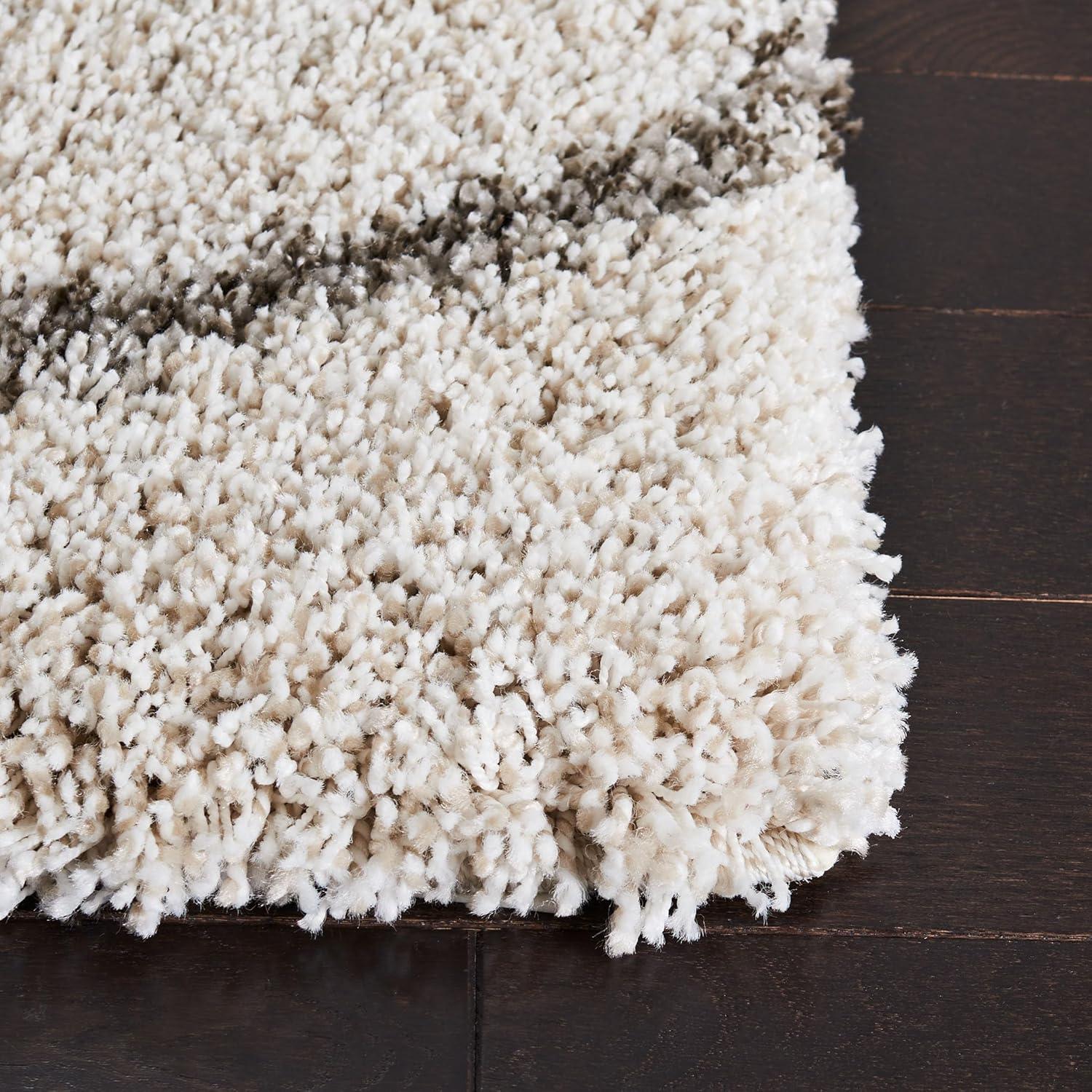 image:imageSAFAVIEH Hudson Shag Collection Area Rug 53 x 76 Grey amp Ivory Moroccan Trellis Design NonShedding amp Easy Care 2inch Thick Ideal for High Traffic Areas in Living Room Bedroom SGH280BIvoryGrey