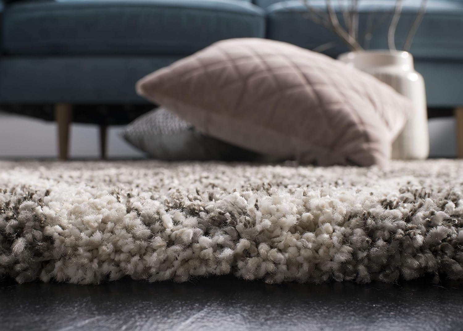 image:imageSAFAVIEH Hudson Shag Collection Area Rug 53 x 76 Grey amp Ivory Moroccan Trellis Design NonShedding amp Easy Care 2inch Thick Ideal for High Traffic Areas in Living Room Bedroom SGH280BGreyIvory