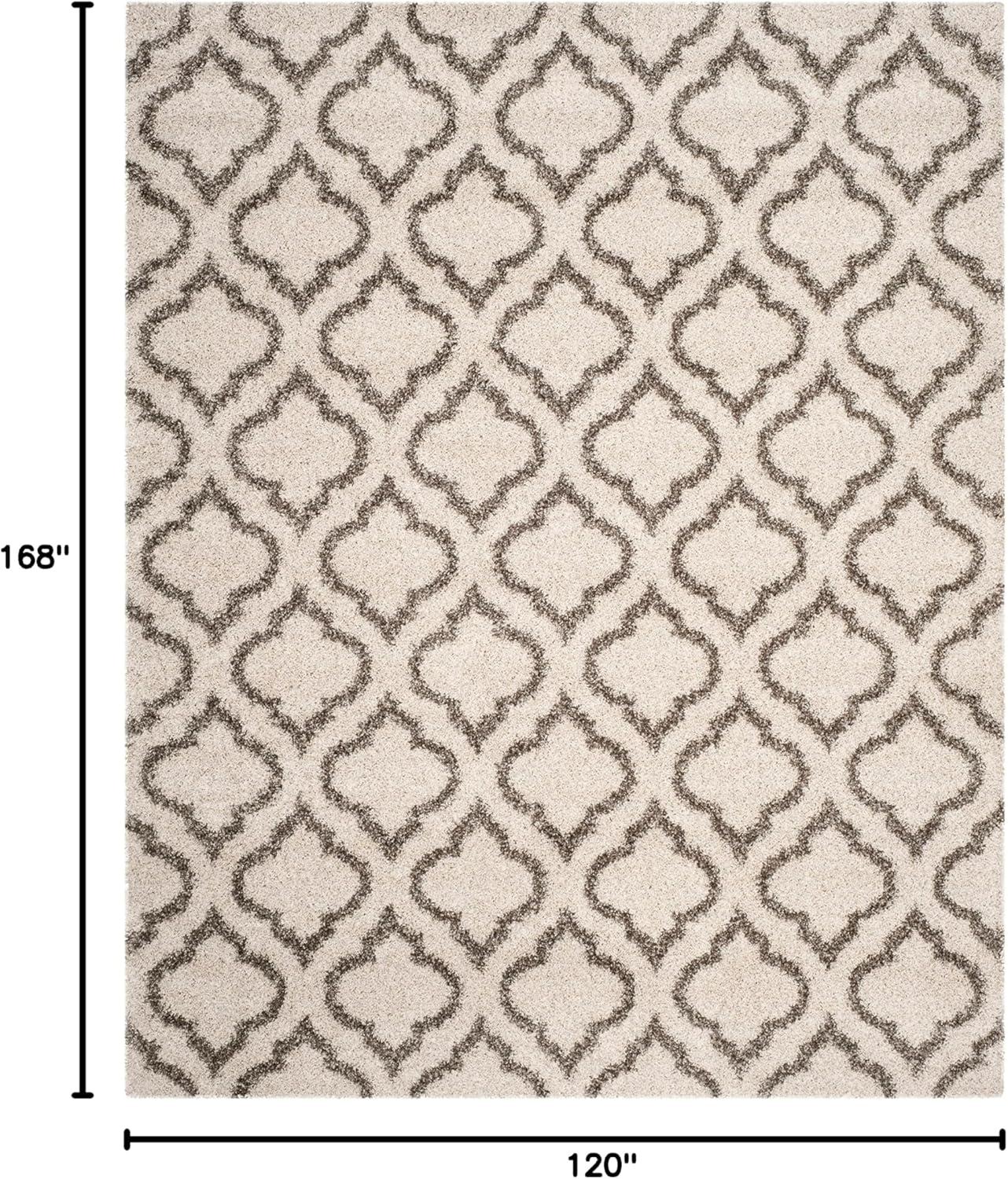 image:imageSAFAVIEH Hudson Shag Collection Area Rug 6 x 9 Grey amp Ivory Moroccan Design NonShedding amp Easy Care 2inch Thick Ideal for High Traffic Areas in Living Room Bedroom SGH284BIvoryGrey