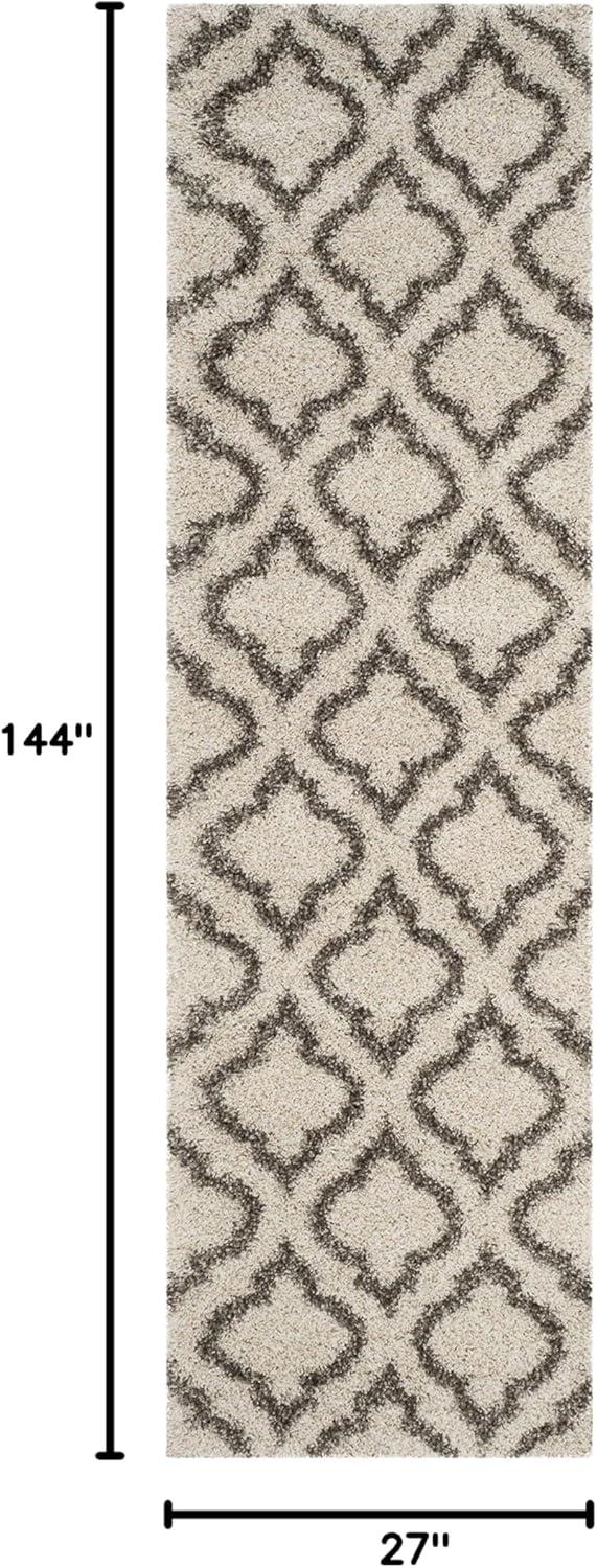 image:imageSAFAVIEH Hudson Shag Collection Area Rug 6 x 9 Grey amp Ivory Moroccan Design NonShedding amp Easy Care 2inch Thick Ideal for High Traffic Areas in Living Room Bedroom SGH284BIvoryGrey