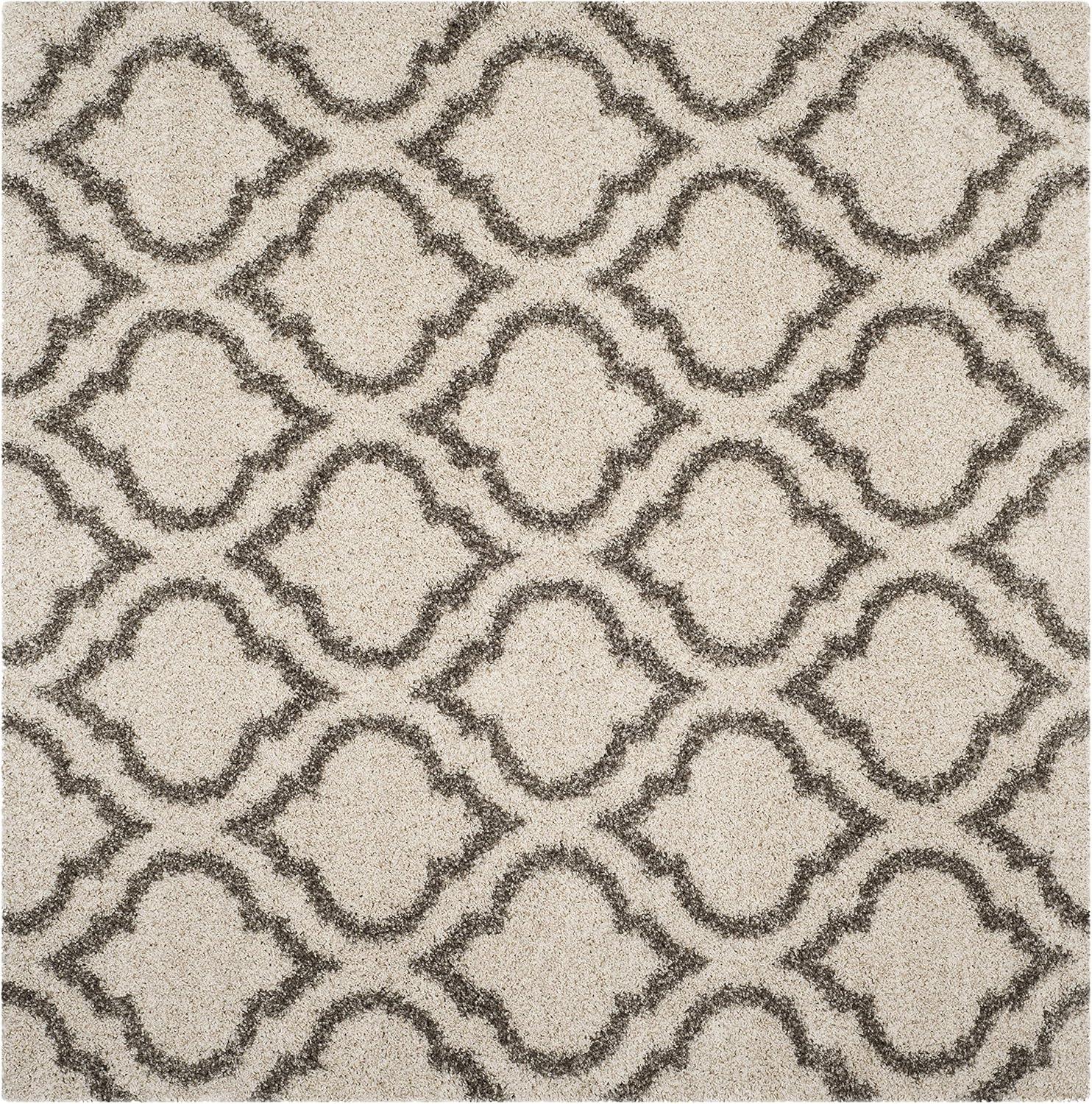 image:imageSAFAVIEH Hudson Shag Collection Area Rug 6 x 9 Grey amp Ivory Moroccan Design NonShedding amp Easy Care 2inch Thick Ideal for High Traffic Areas in Living Room Bedroom SGH284BIvoryGrey