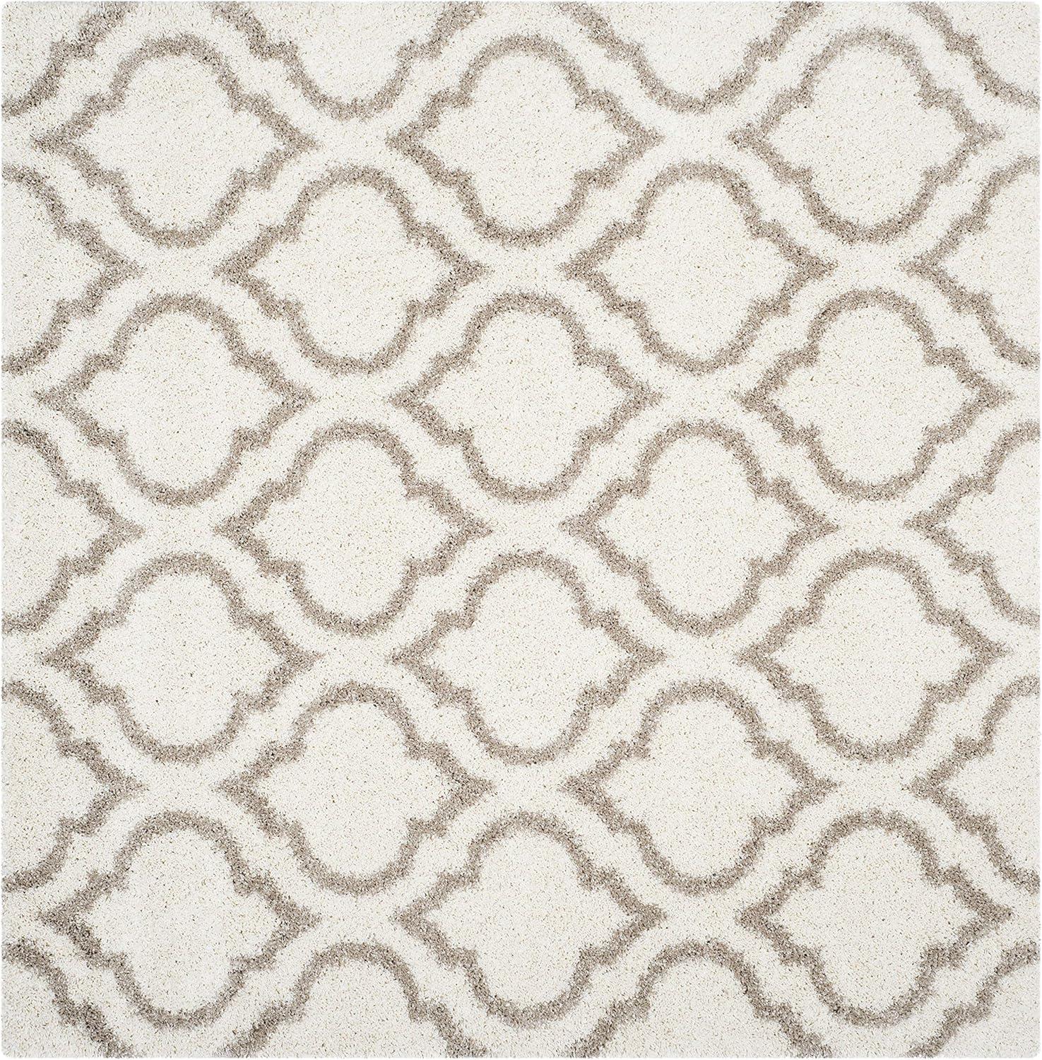 image:imageSAFAVIEH Hudson Shag Collection Area Rug 6 x 9 Grey amp Ivory Moroccan Design NonShedding amp Easy Care 2inch Thick Ideal for High Traffic Areas in Living Room Bedroom SGH284BIvoryBeige