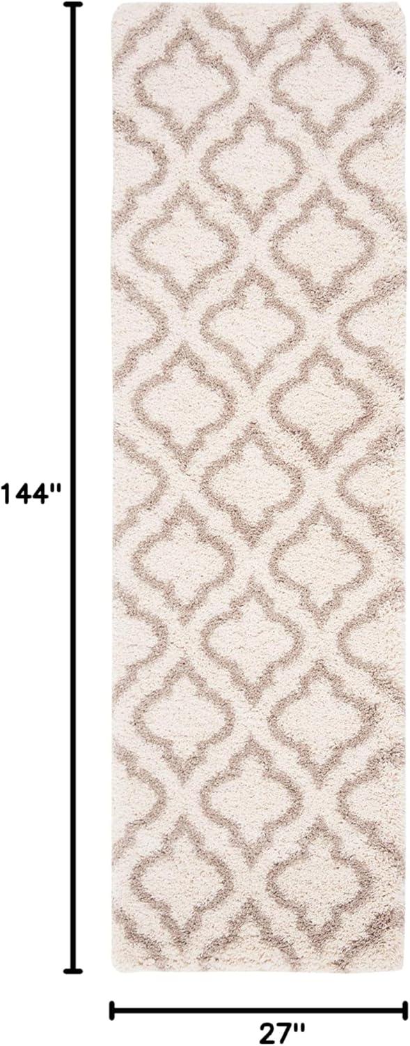 image:imageSAFAVIEH Hudson Shag Collection Area Rug 6 x 9 Grey amp Ivory Moroccan Design NonShedding amp Easy Care 2inch Thick Ideal for High Traffic Areas in Living Room Bedroom SGH284BIvoryBeige
