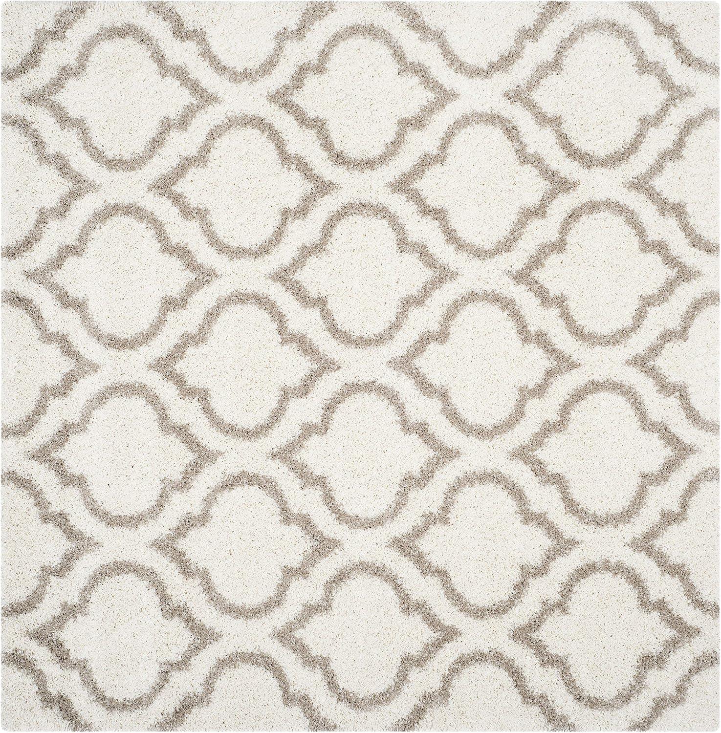 image:imageSAFAVIEH Hudson Shag Collection Area Rug 6 x 9 Grey amp Ivory Moroccan Design NonShedding amp Easy Care 2inch Thick Ideal for High Traffic Areas in Living Room Bedroom SGH284BIvoryBeige
