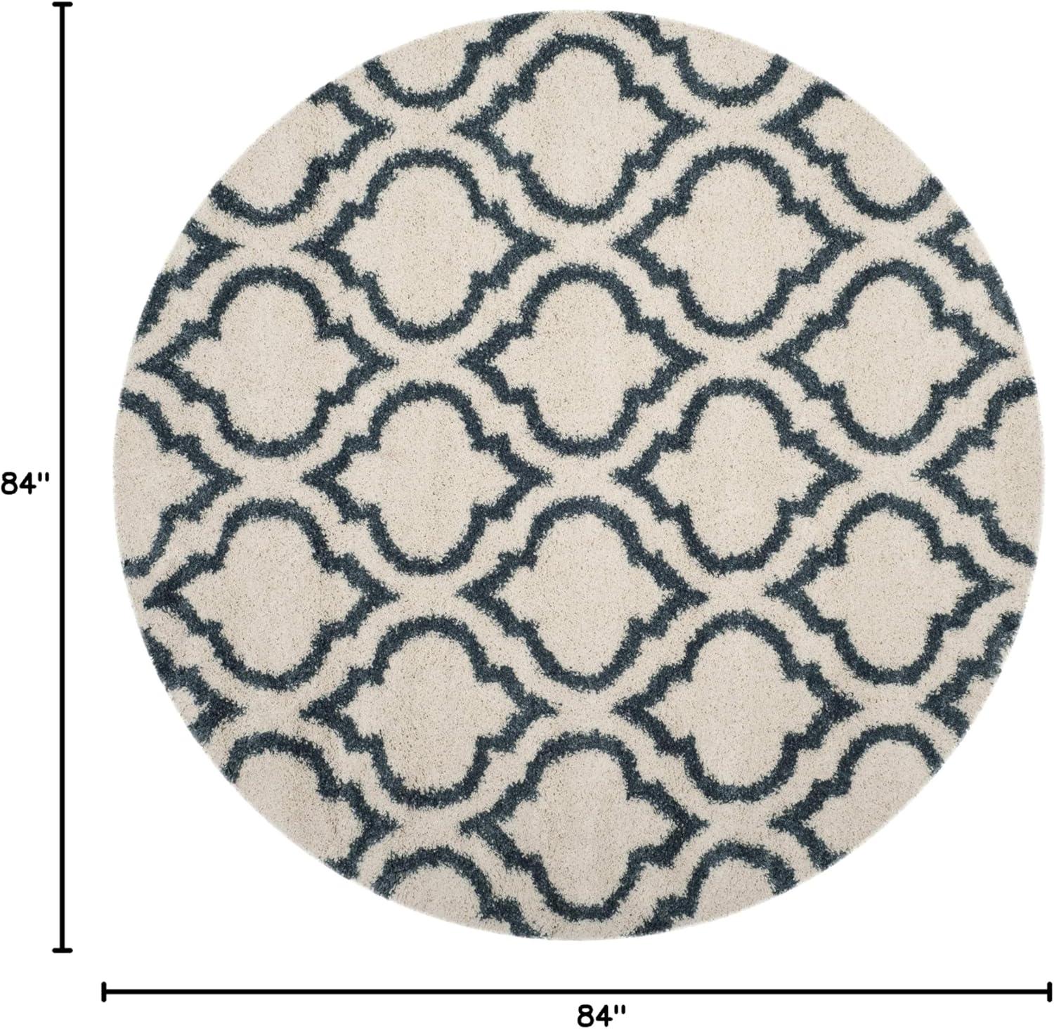 image:imageSAFAVIEH Hudson Shag Collection Area Rug 6 x 9 Grey amp Ivory Moroccan Design NonShedding amp Easy Care 2inch Thick Ideal for High Traffic Areas in Living Room Bedroom SGH284BIvorySteel Blue