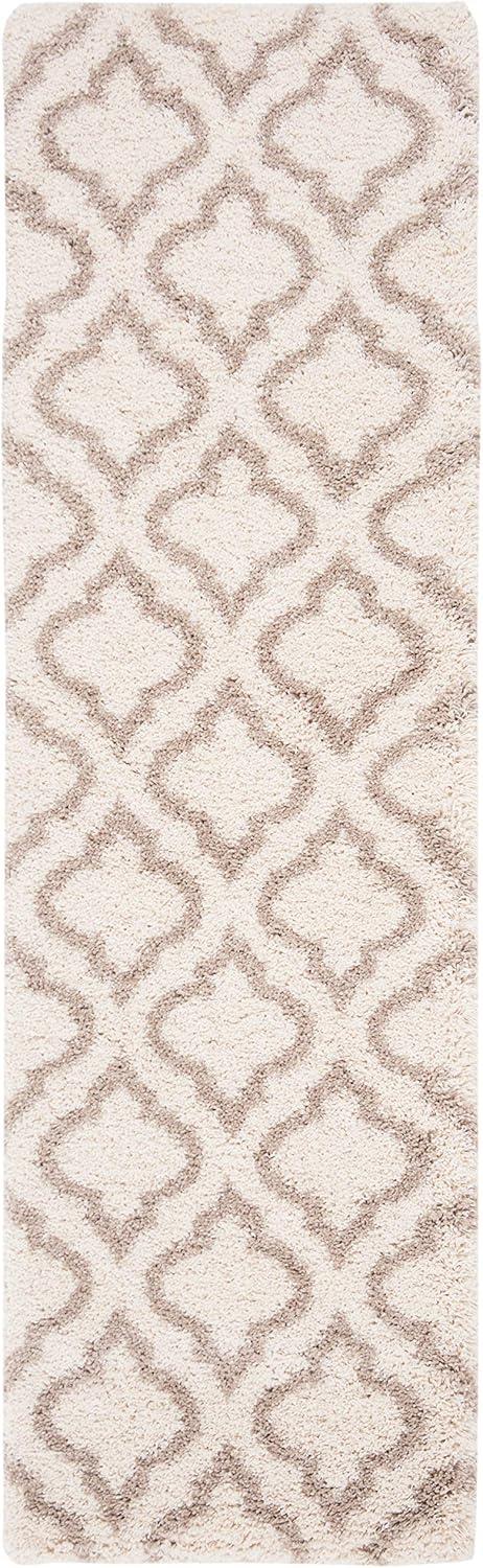 image:imageSAFAVIEH Hudson Shag Collection Area Rug 6 x 9 Grey amp Ivory Moroccan Design NonShedding amp Easy Care 2inch Thick Ideal for High Traffic Areas in Living Room Bedroom SGH284BIvoryBeige