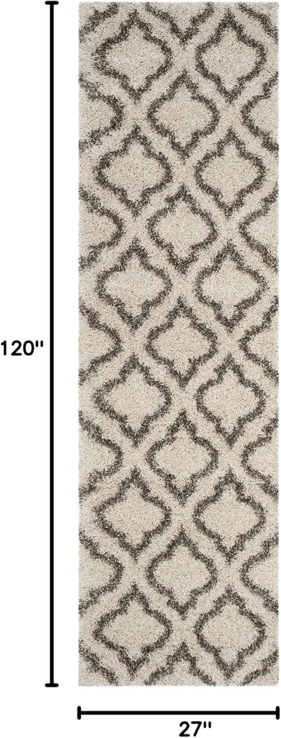image:imageSAFAVIEH Hudson Shag Collection Area Rug 6 x 9 Grey amp Ivory Moroccan Design NonShedding amp Easy Care 2inch Thick Ideal for High Traffic Areas in Living Room Bedroom SGH284BIvoryGrey