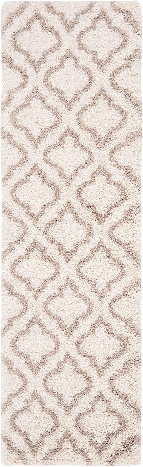 image:imageSAFAVIEH Hudson Shag Collection Area Rug 6 x 9 Grey amp Ivory Moroccan Design NonShedding amp Easy Care 2inch Thick Ideal for High Traffic Areas in Living Room Bedroom SGH284BIvoryBeige