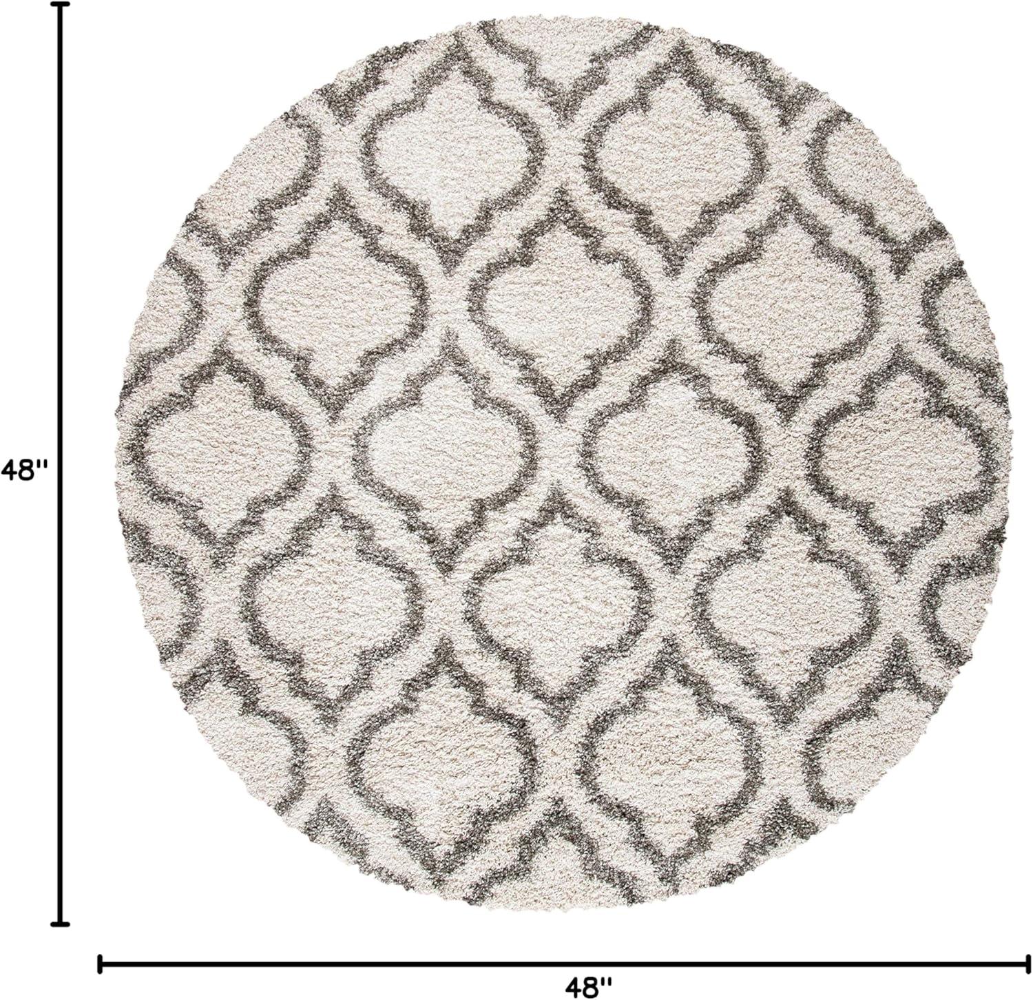 image:imageSAFAVIEH Hudson Shag Collection Area Rug 6 x 9 Grey amp Ivory Moroccan Design NonShedding amp Easy Care 2inch Thick Ideal for High Traffic Areas in Living Room Bedroom SGH284BIvoryGrey