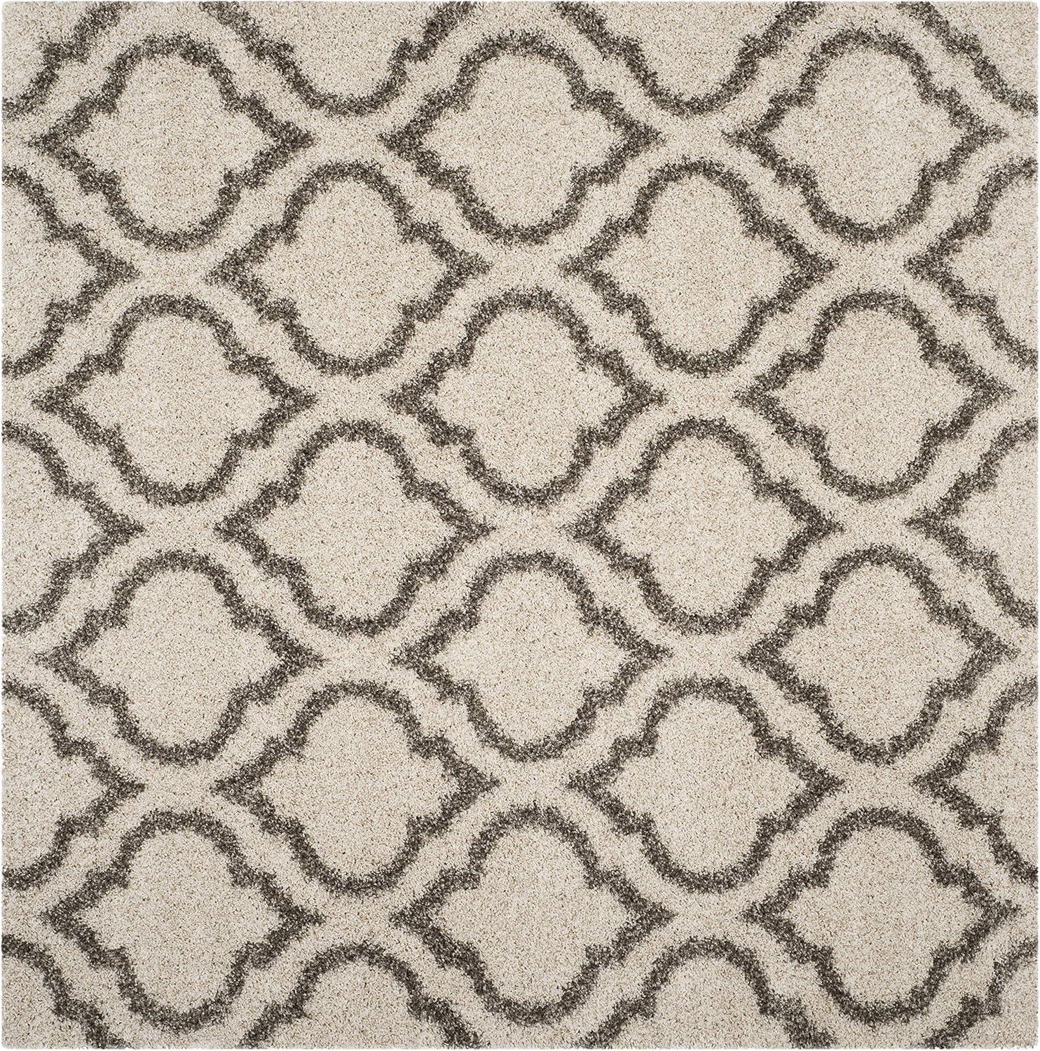 image:imageSAFAVIEH Hudson Shag Collection Area Rug 6 x 9 Grey amp Ivory Moroccan Design NonShedding amp Easy Care 2inch Thick Ideal for High Traffic Areas in Living Room Bedroom SGH284BIvoryGrey
