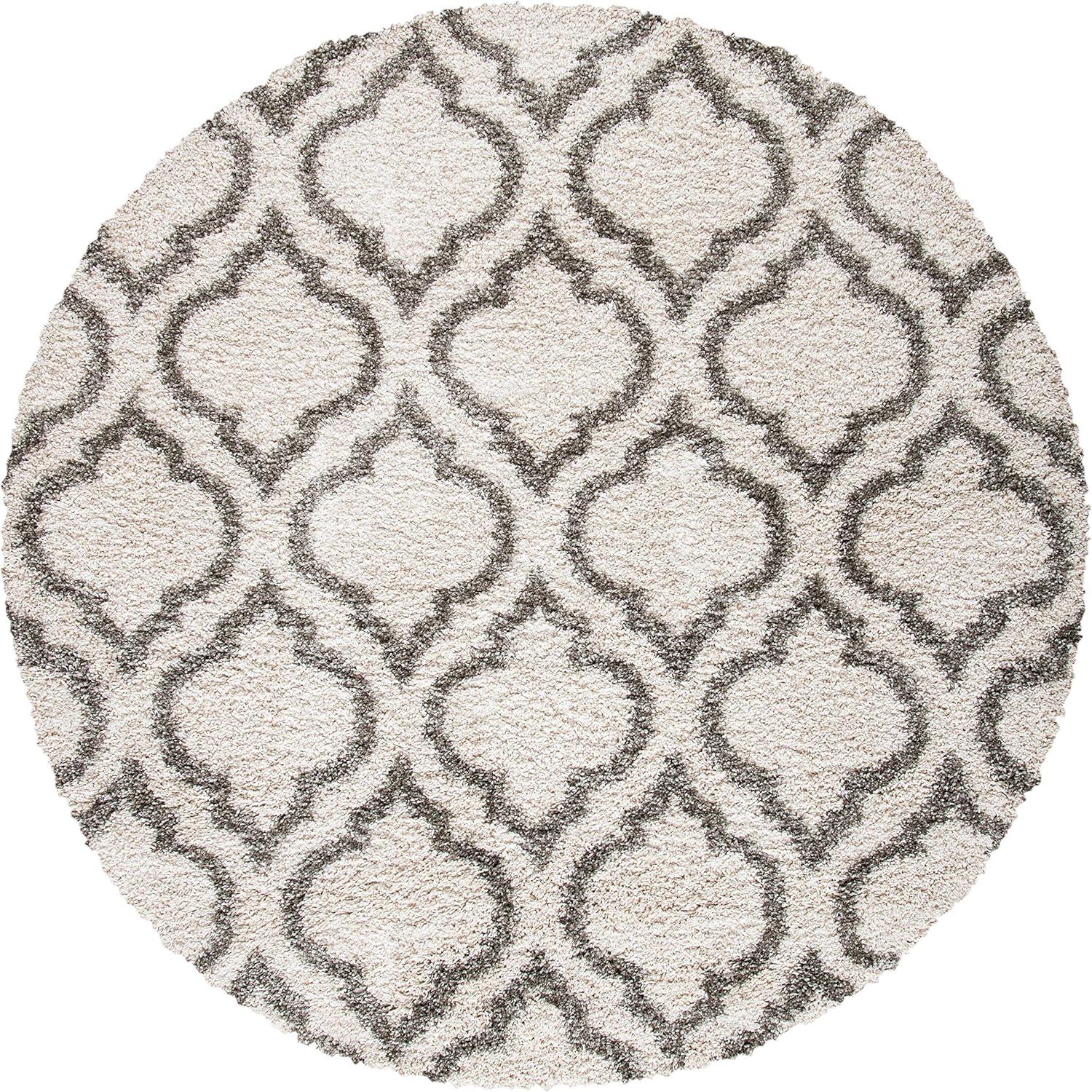 image:imageSAFAVIEH Hudson Shag Collection Area Rug 6 x 9 Grey amp Ivory Moroccan Design NonShedding amp Easy Care 2inch Thick Ideal for High Traffic Areas in Living Room Bedroom SGH284BIvoryGrey