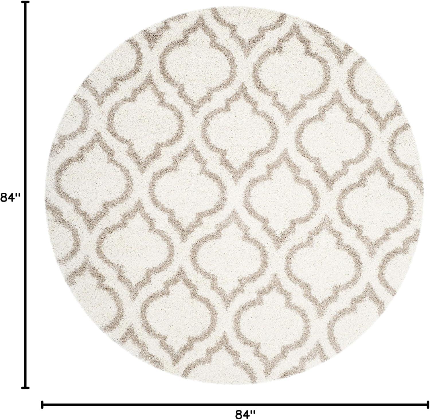 image:imageSAFAVIEH Hudson Shag Collection Area Rug 6 x 9 Grey amp Ivory Moroccan Design NonShedding amp Easy Care 2inch Thick Ideal for High Traffic Areas in Living Room Bedroom SGH284BIvoryBeige