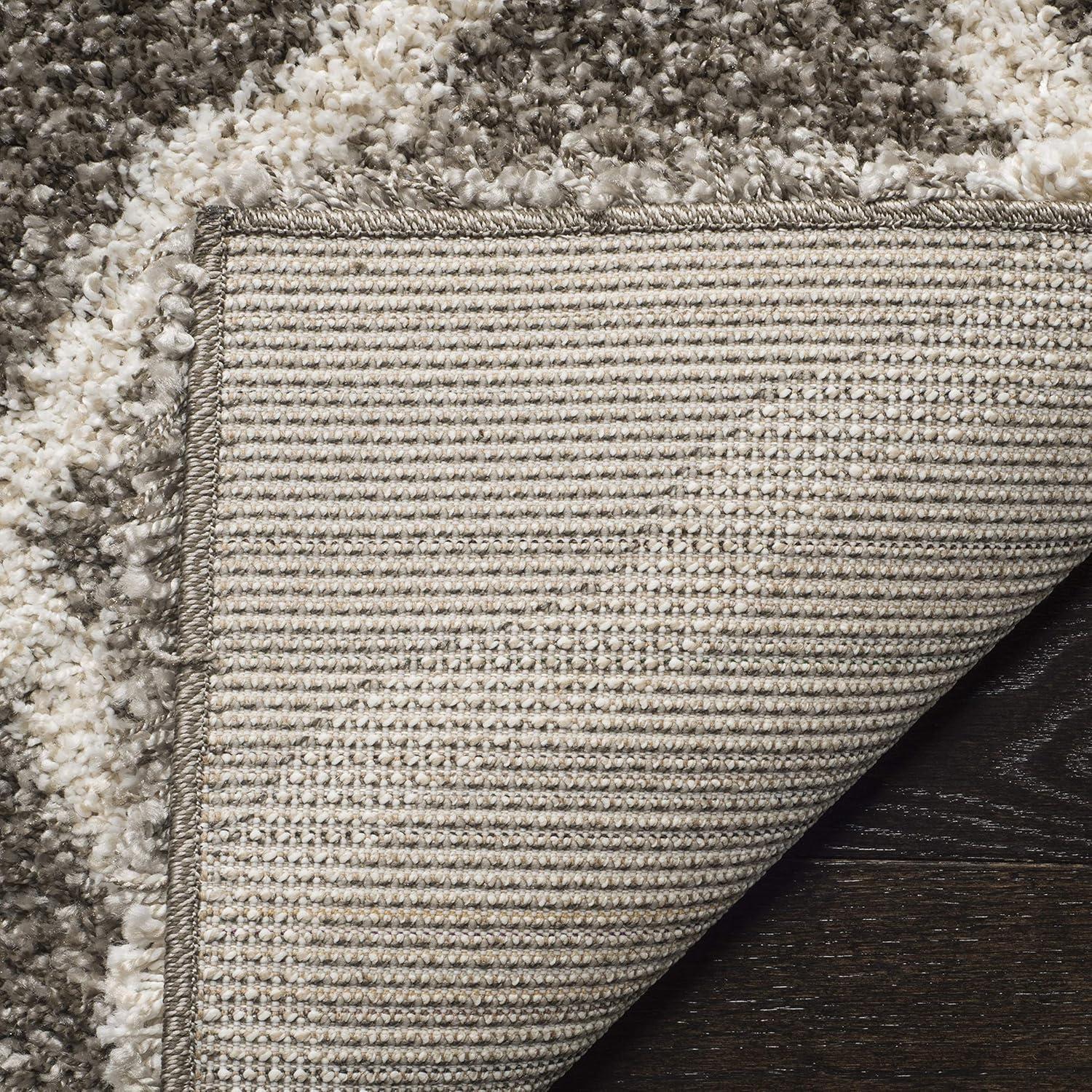 image:imageSAFAVIEH Hudson Shag Collection Area Rug 8 x 10 Slate Blue amp Ivory Moroccan Trellis Design NonShedding amp Easy Care 2inch Thick Ideal for High Traffic Areas in Living Room Bedroom SGH283LGreyIvory
