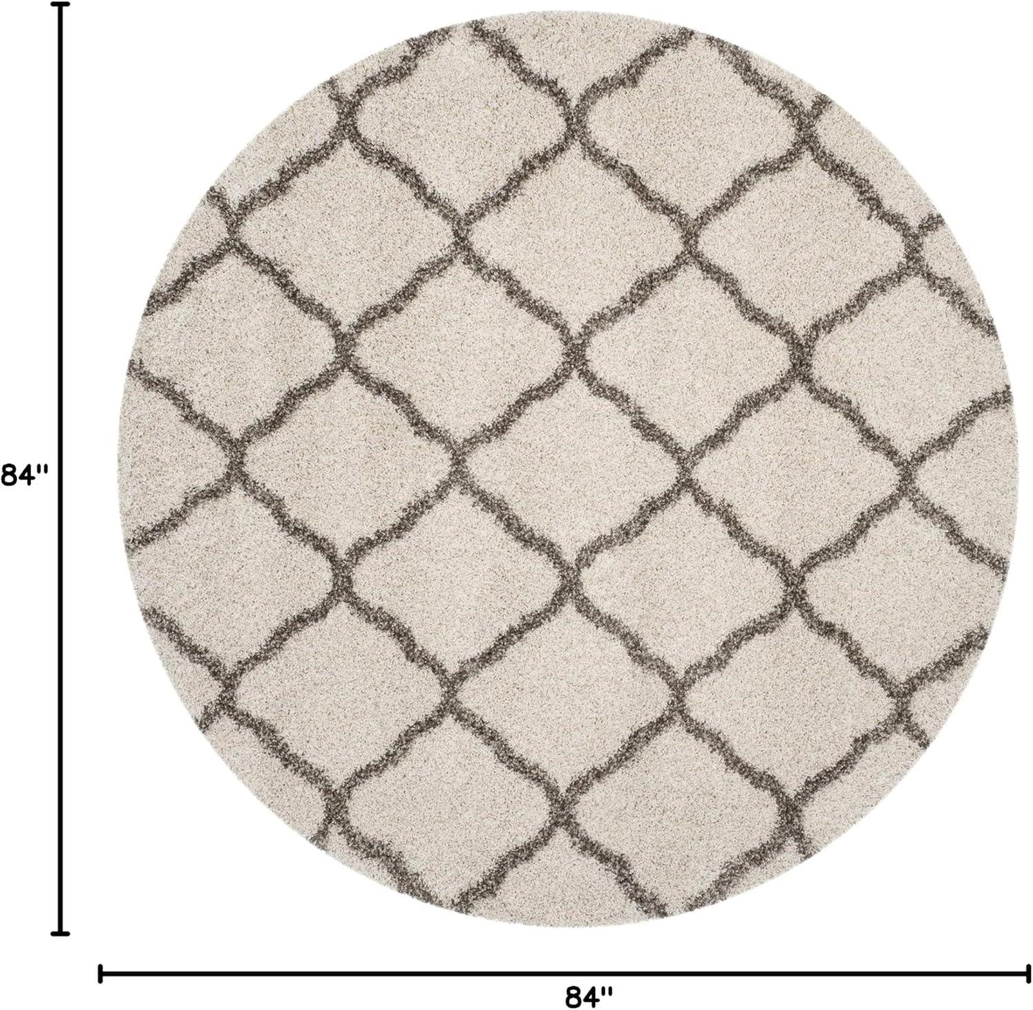 image:imageSAFAVIEH Hudson Shag Collection Area Rug 8 x 10 Slate Blue amp Ivory Moroccan Trellis Design NonShedding amp Easy Care 2inch Thick Ideal for High Traffic Areas in Living Room Bedroom SGH283LIvoryGrey