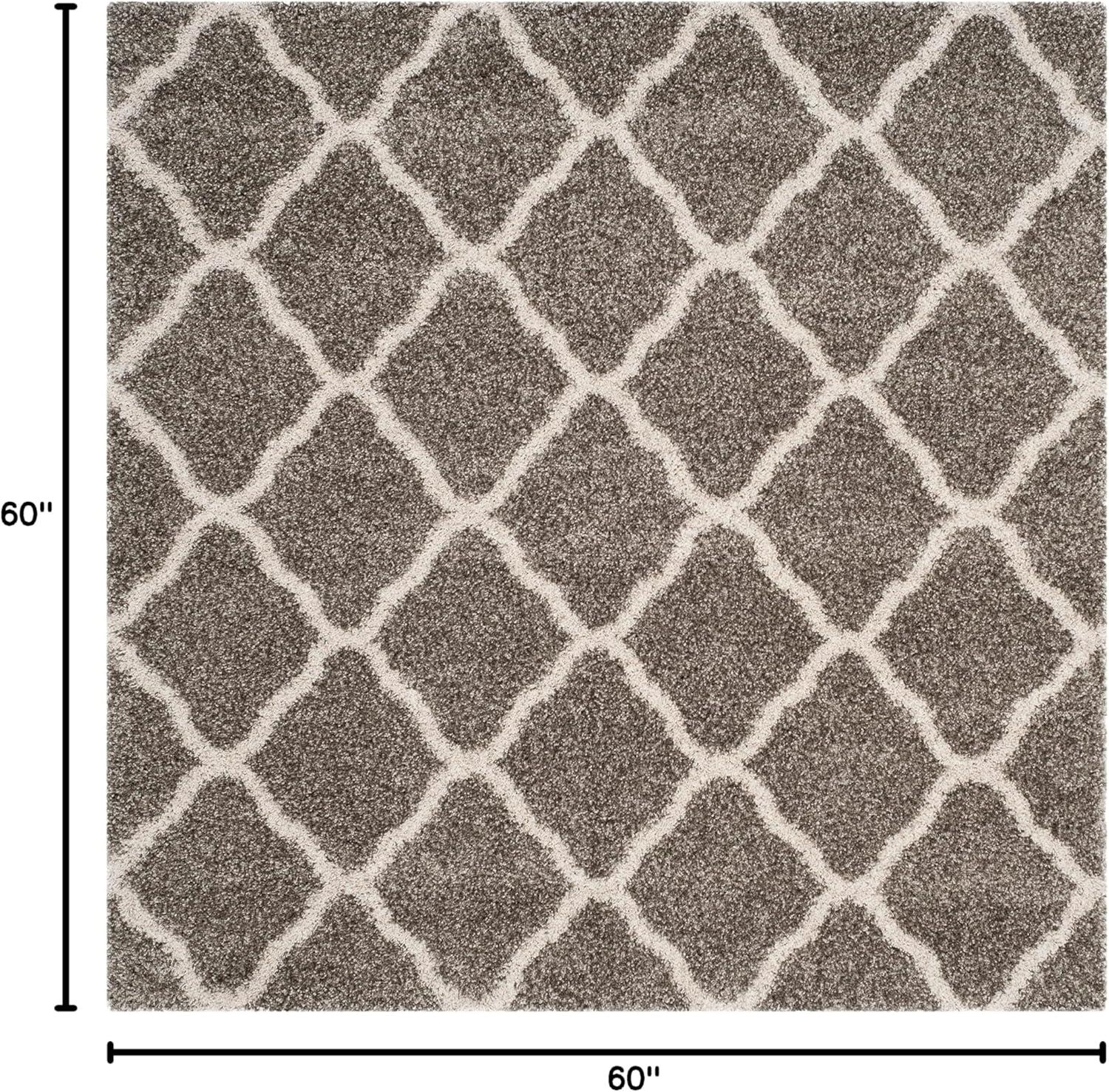 image:imageSAFAVIEH Hudson Shag Collection Area Rug 8 x 10 Slate Blue amp Ivory Moroccan Trellis Design NonShedding amp Easy Care 2inch Thick Ideal for High Traffic Areas in Living Room Bedroom SGH283LGreyIvory