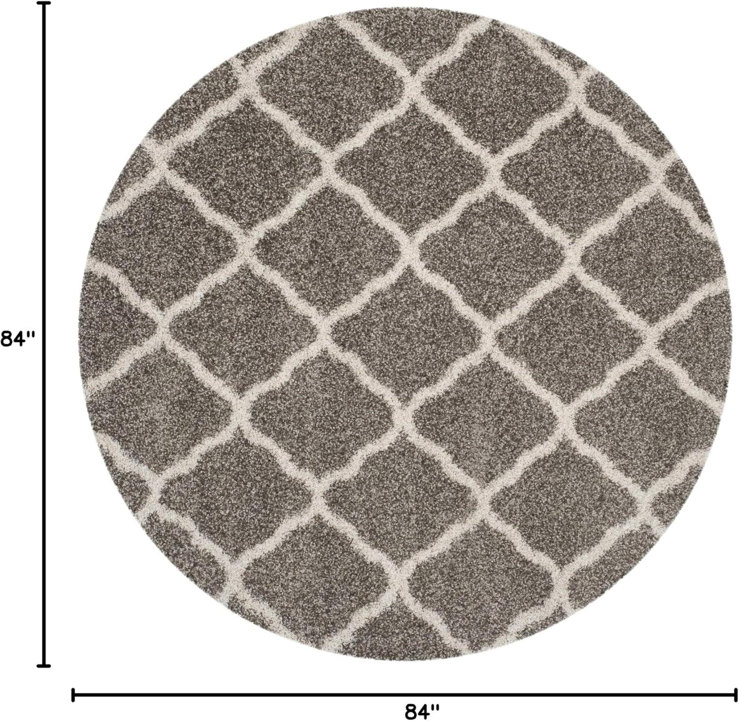 image:imageSAFAVIEH Hudson Shag Collection Area Rug 8 x 10 Slate Blue amp Ivory Moroccan Trellis Design NonShedding amp Easy Care 2inch Thick Ideal for High Traffic Areas in Living Room Bedroom SGH283LGreyIvory