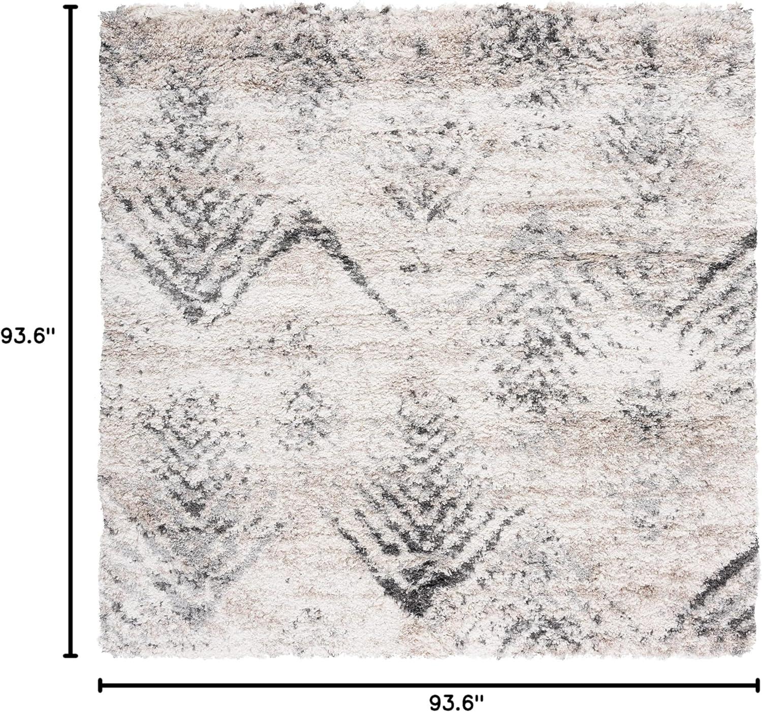 image:imageSAFAVIEH Iceland Shag Collection Accent Rug 4 x 6 Cream amp Grey Modern Design NonShedding amp Easy Care 25inch Thick Ideal for High Traffic Areas in Entryway Living Room Bedroom ISG514ACreamGrey