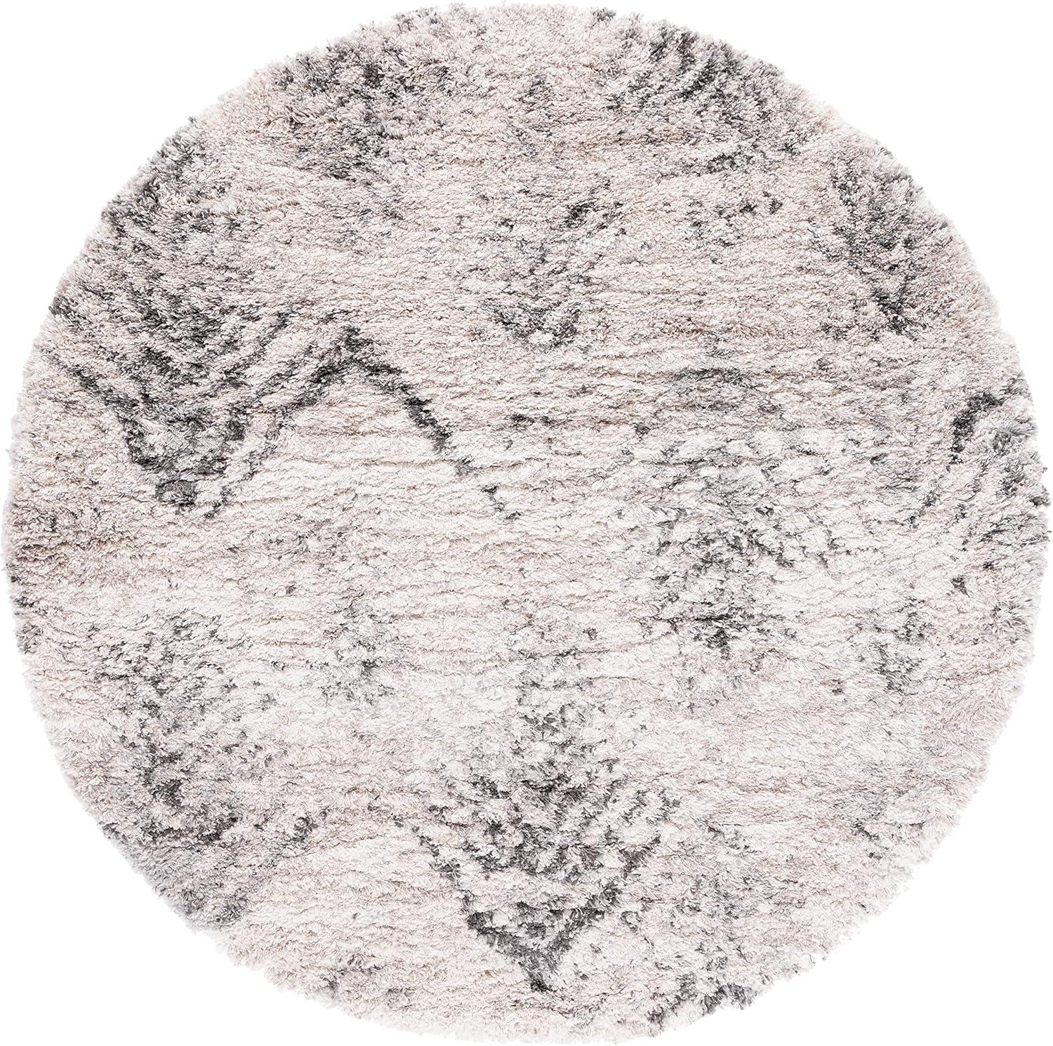 image:imageSAFAVIEH Iceland Shag Collection Accent Rug 4 x 6 Cream amp Grey Modern Design NonShedding amp Easy Care 25inch Thick Ideal for High Traffic Areas in Entryway Living Room Bedroom ISG514ACreamGrey